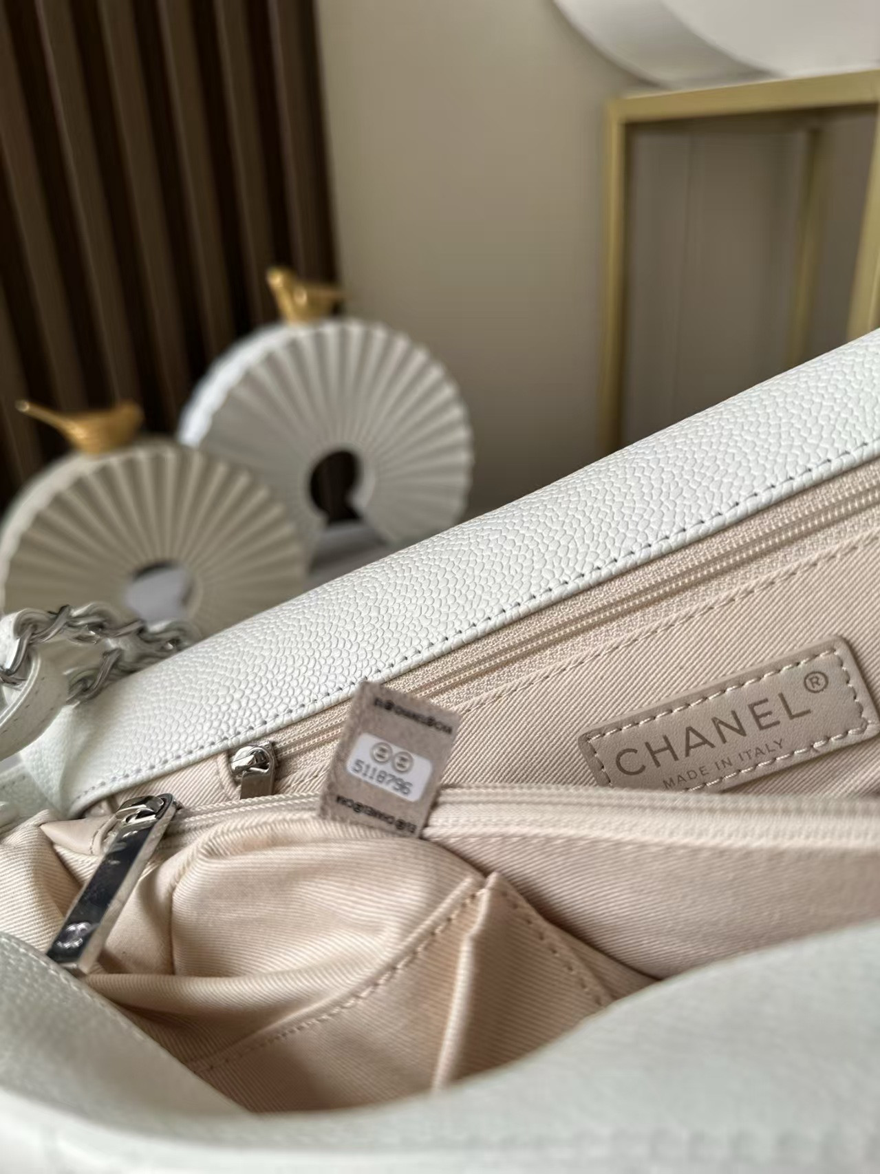 Ch**el Flap Bag AS3372 34x22x10cm