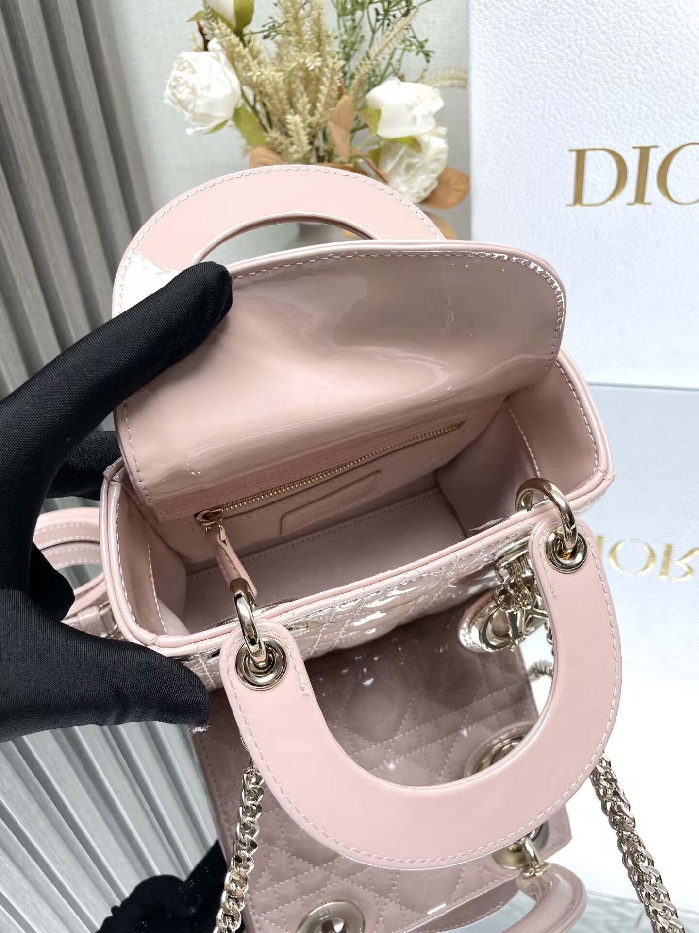 MINI LADY D10r D10rAMOUR BAG 17x15x7cm