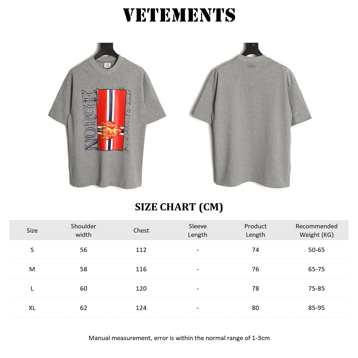 Vetements Short-sleeved T-shirt