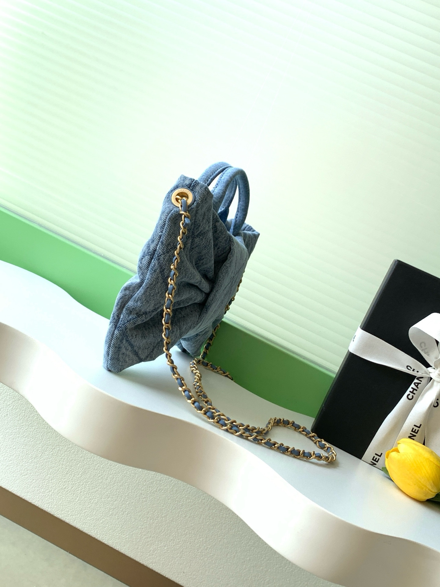Ch**el mini bow bag 18x26x5cm