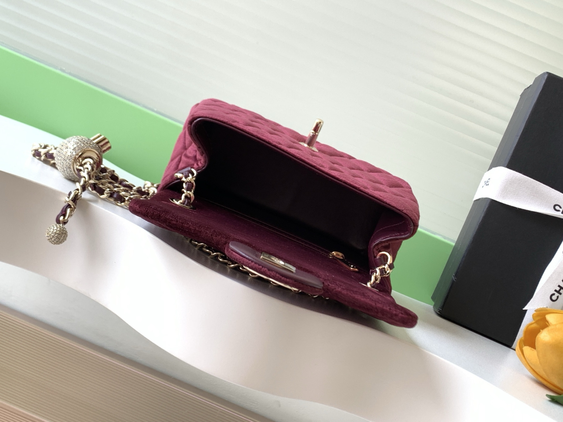 Ch**el MINI FLAP BAG 13x18x7cm