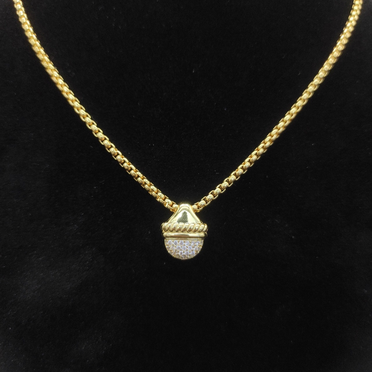 dau1d Yvrm*n necklace(chain length 50+5cm delay chain chain thickness 3mm)