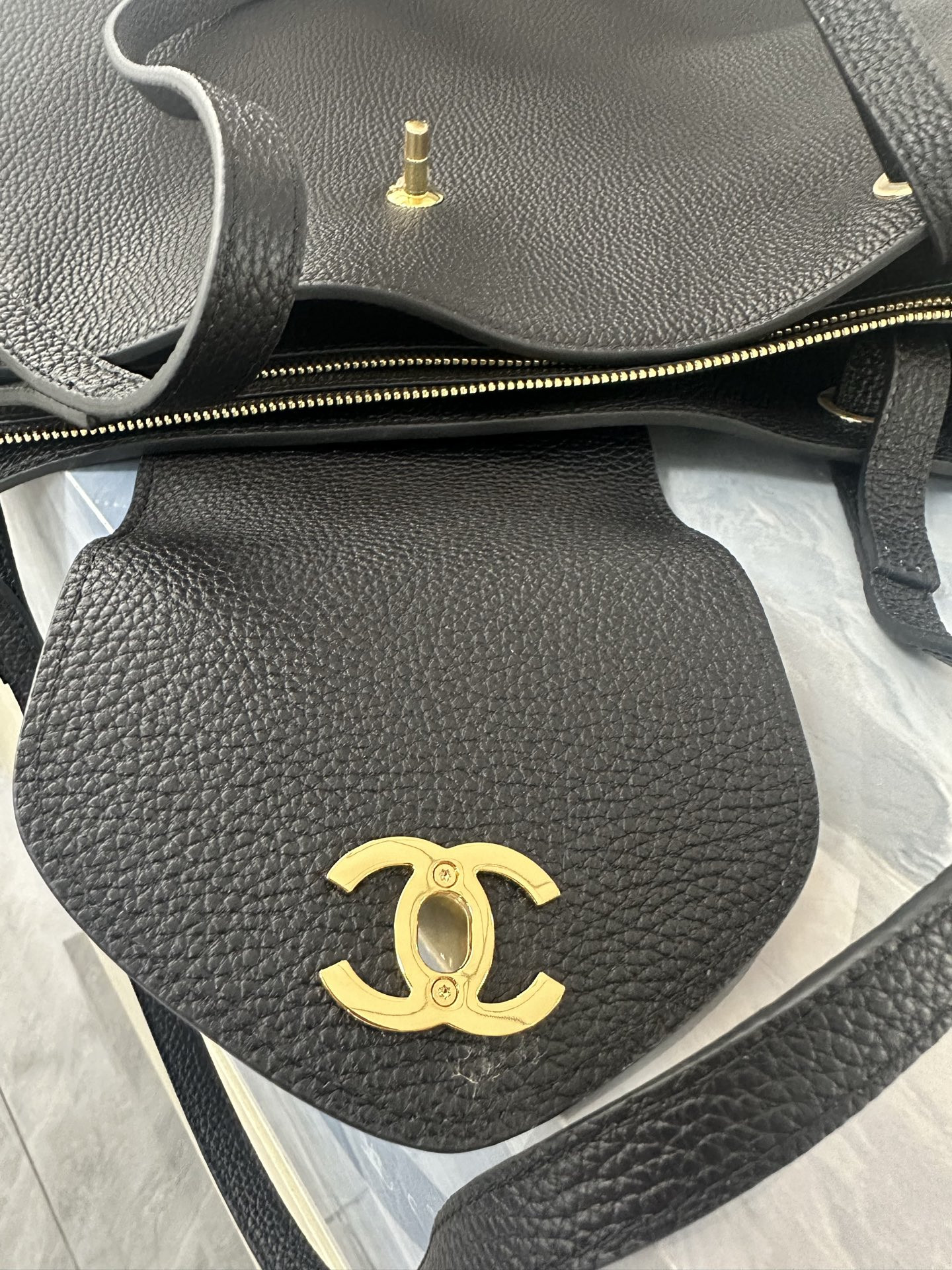 Ch**el large shopping bag as6245 36x46x20cm