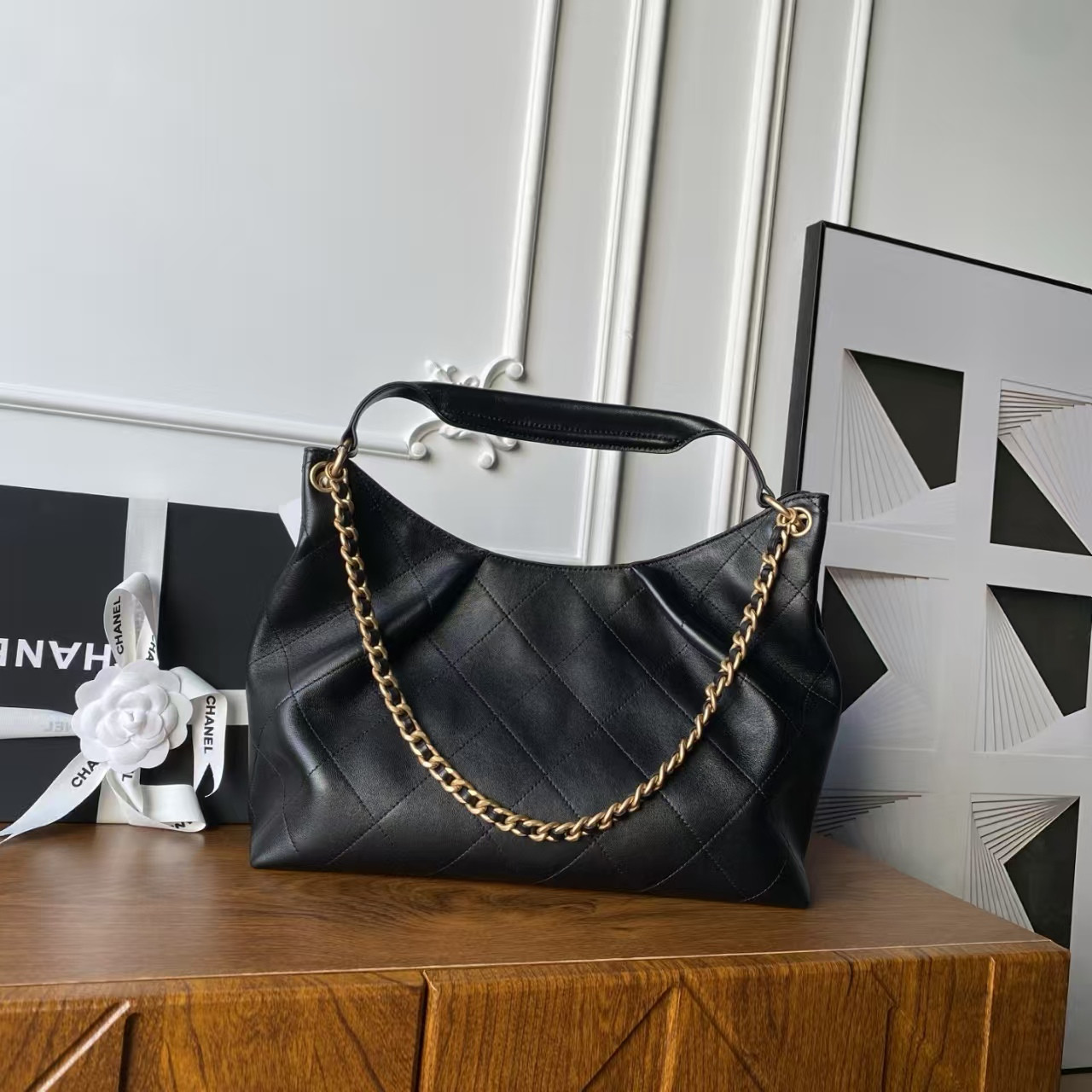 Ch**el hobo bag as5978 29x35x13cm