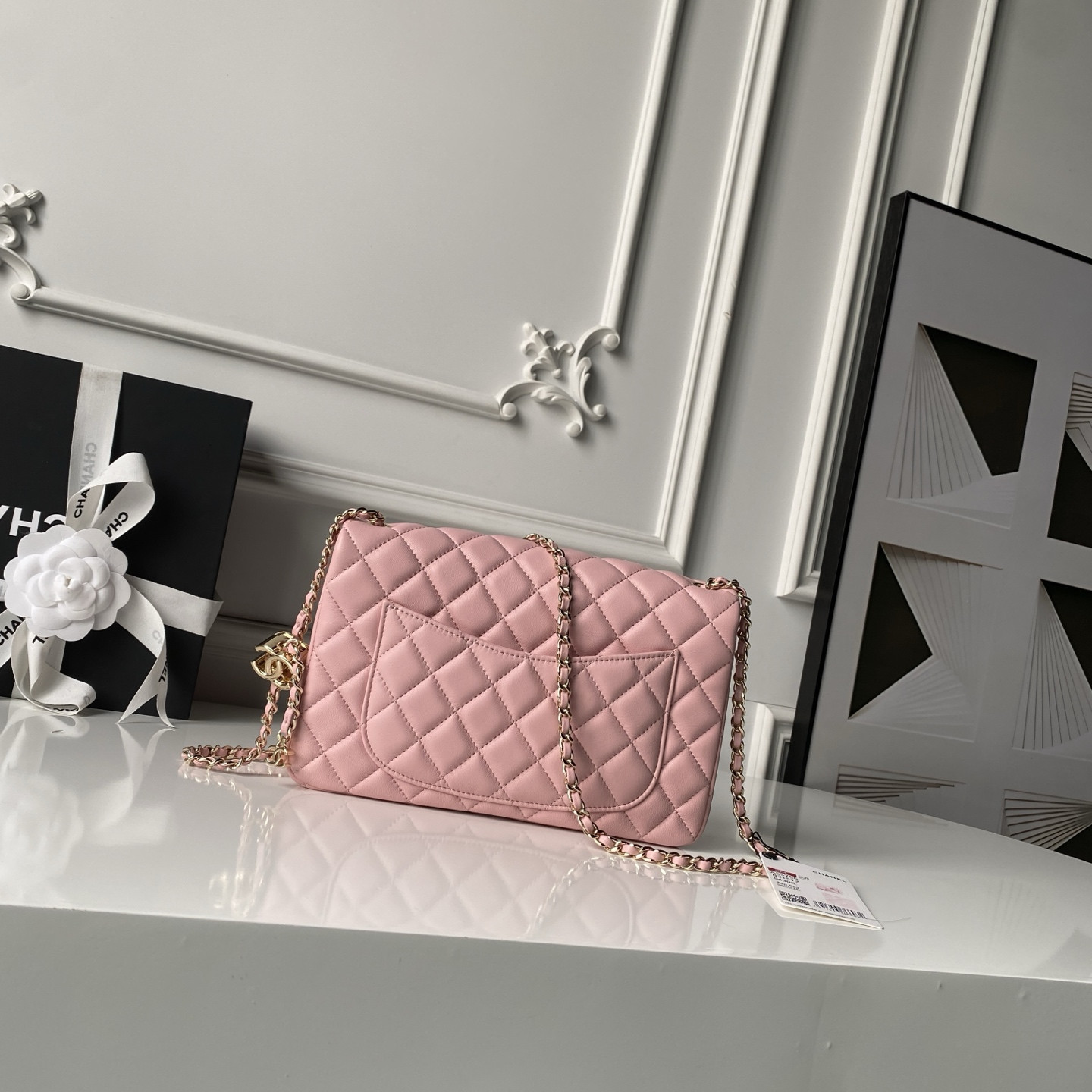 Ch**el classic flap handbag cf as5756 14.5x23.5x7cm