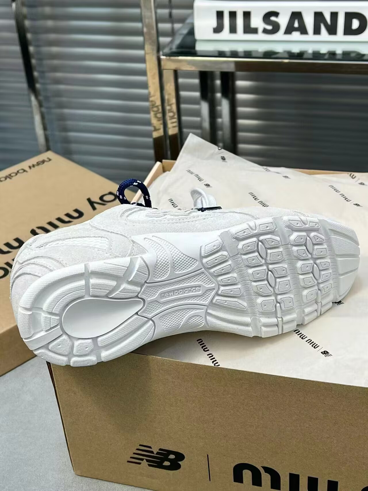 ua m1v m1v x new Ba1an*e 530 sl suede and mesh sneakers