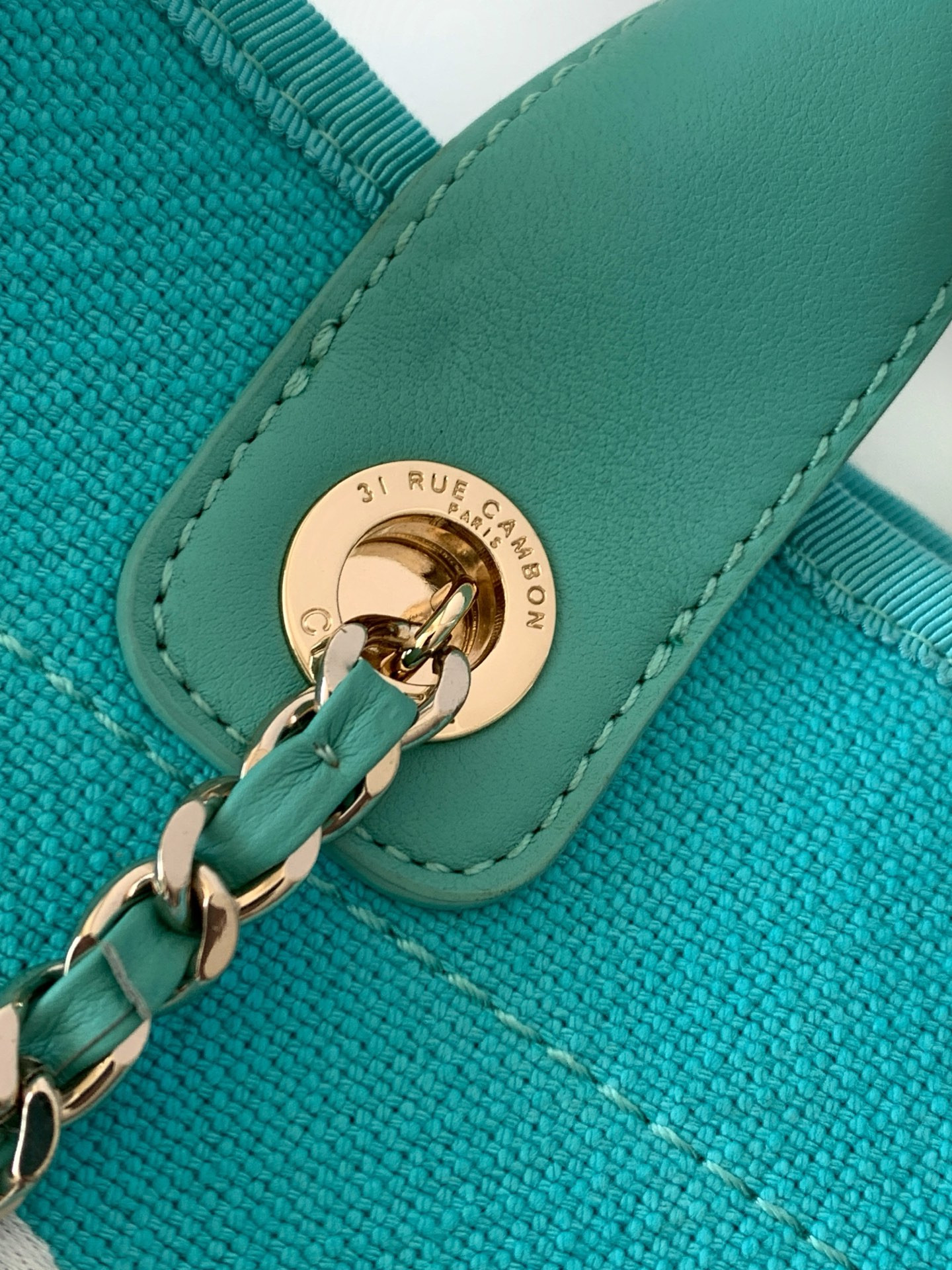 Ch**el deauville tote shopping bag 33x22x13cm