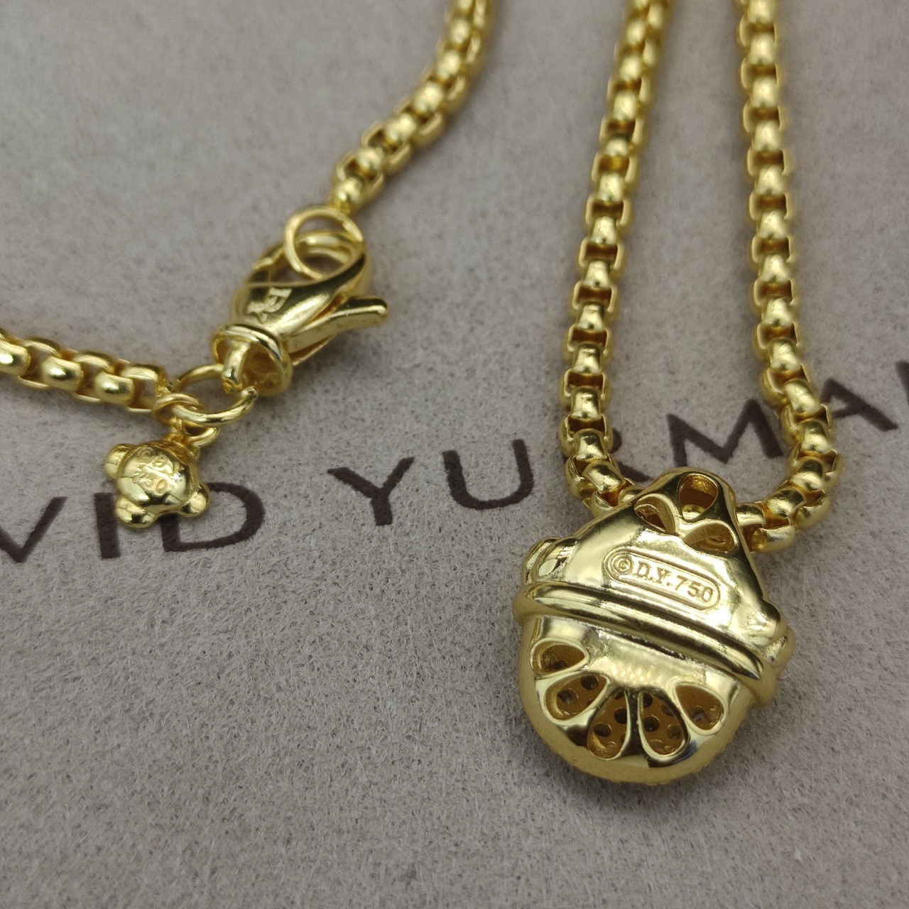 dau1d Yvrm*n necklace(chain length 50+5cm delay chain chain thickness 3mm)