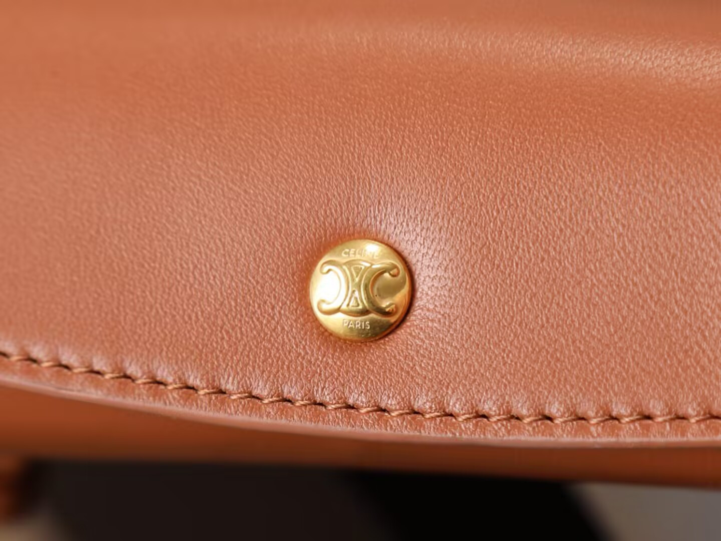 Ce1i*e trio flap in smooth lambskin 22.5x13x3.5cm