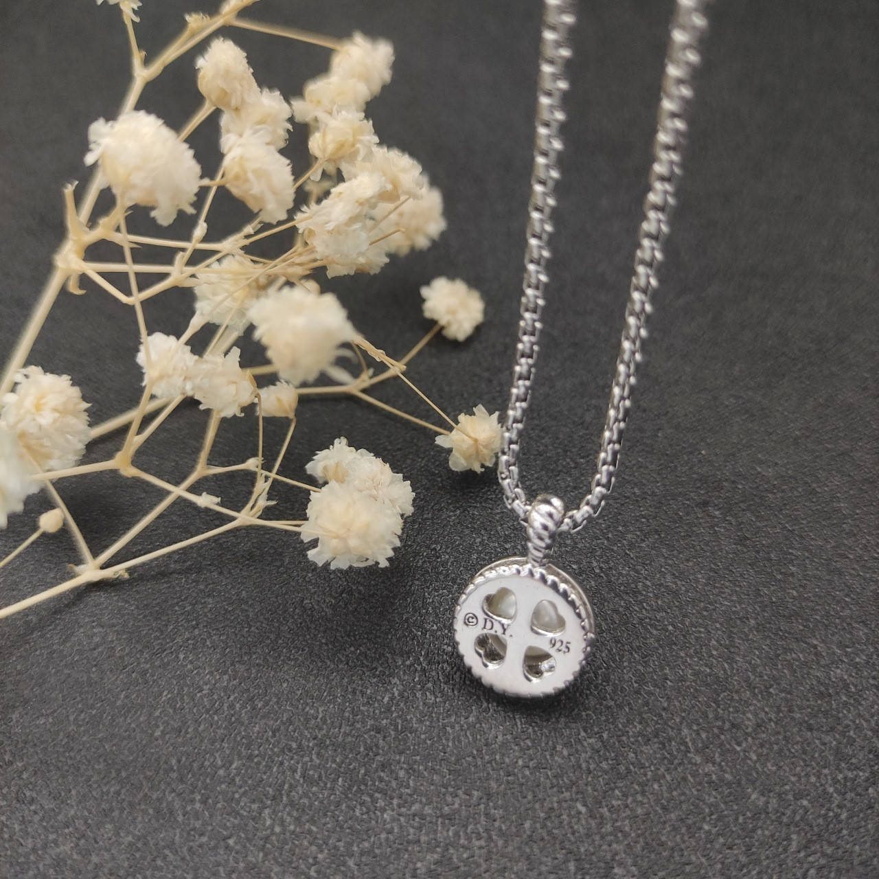 dau1d Yvrm*n peal necklace(chain thickness 2mm, length 45+5cm delay chain)