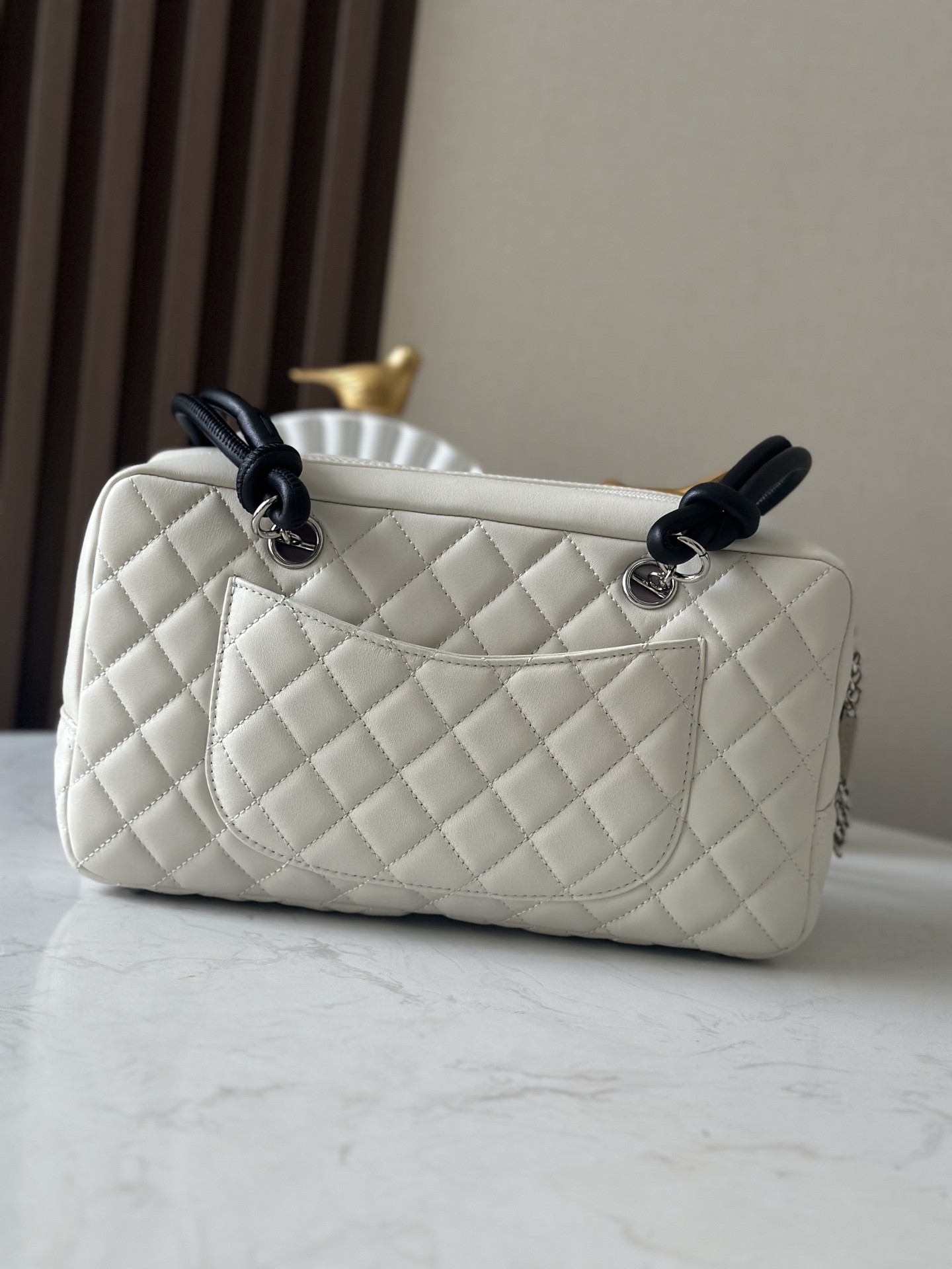 Ch**el ligne cambon bowling bag as3327 15x27x10cm