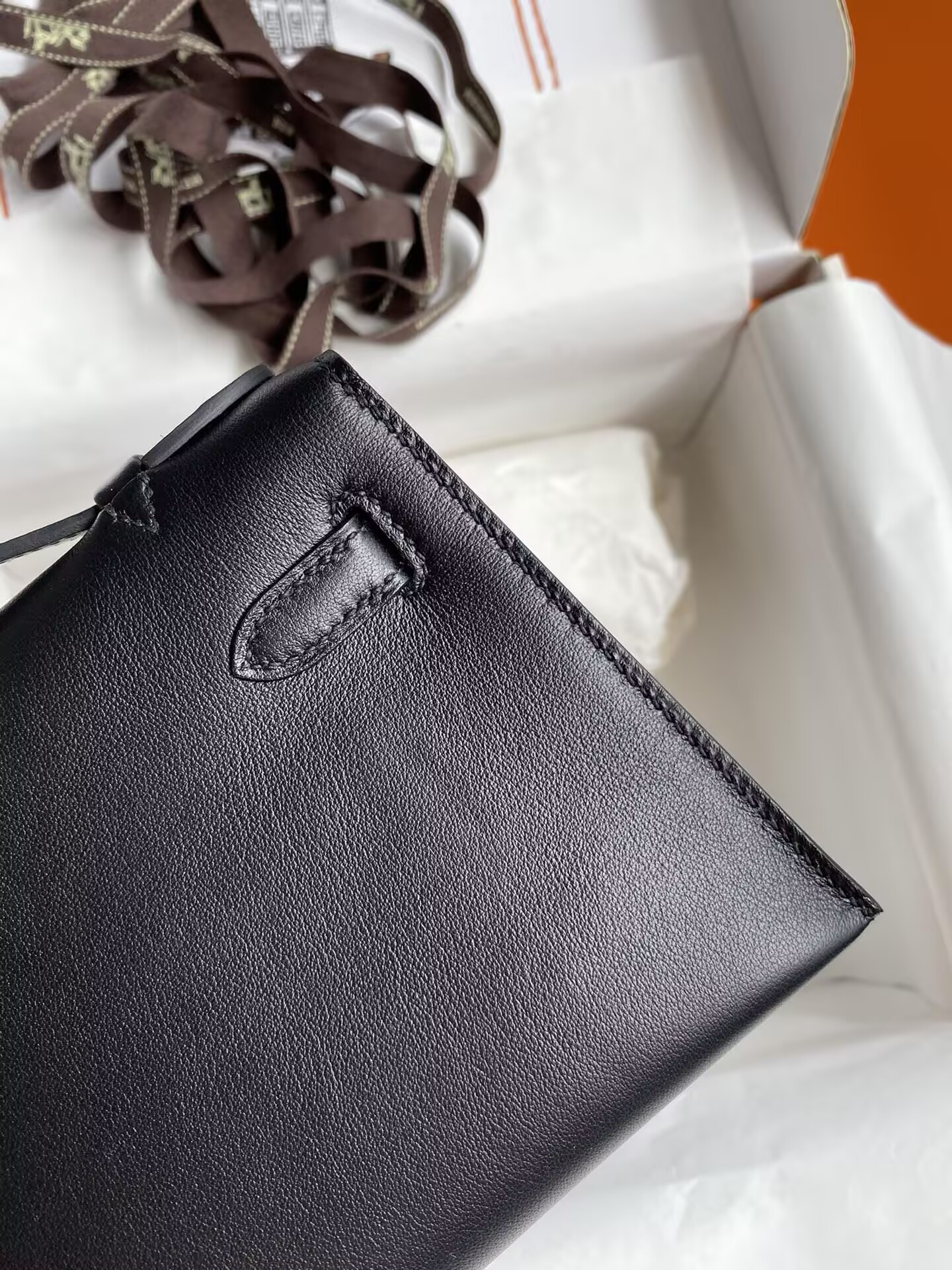 H**me5 kelly 22 mini box leather 22x7x13cm