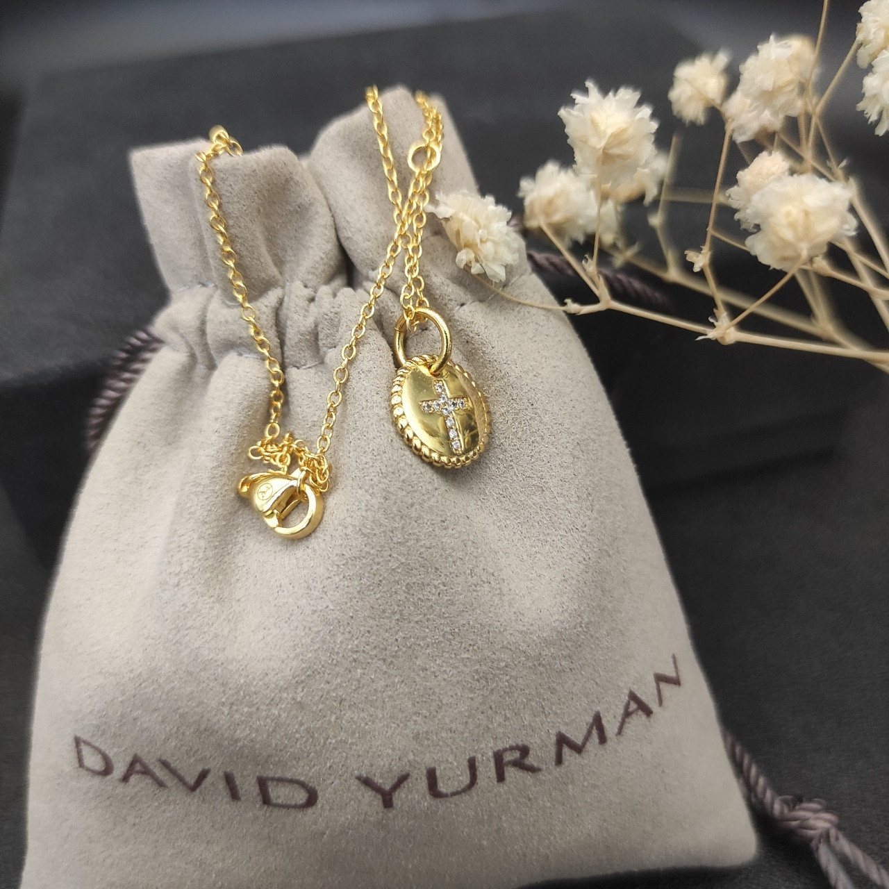 dau1d Yvrm*n necklace(chain length 42+3+3cm delay chain)