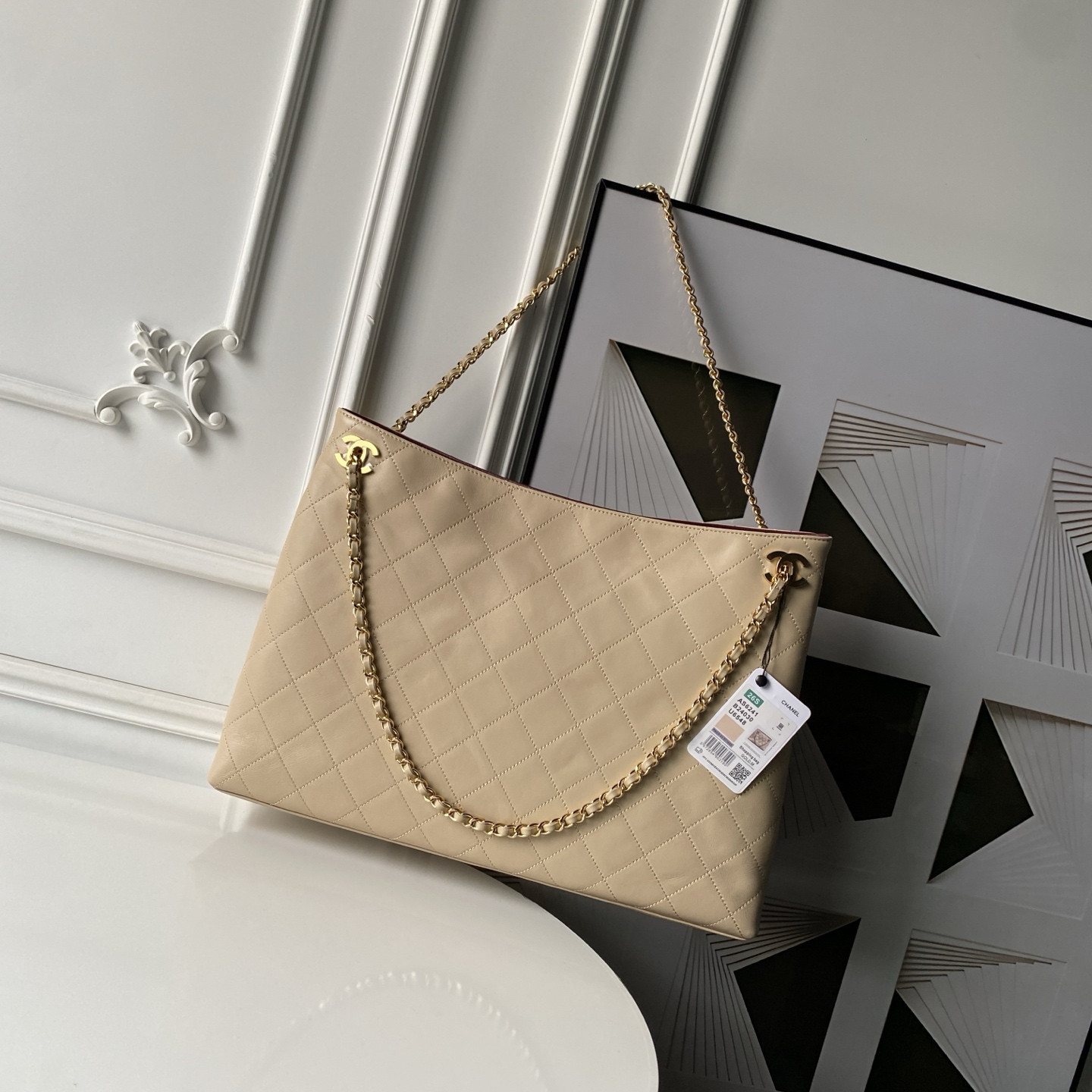 Ch**el shopping bag as6241 40x28x9cm