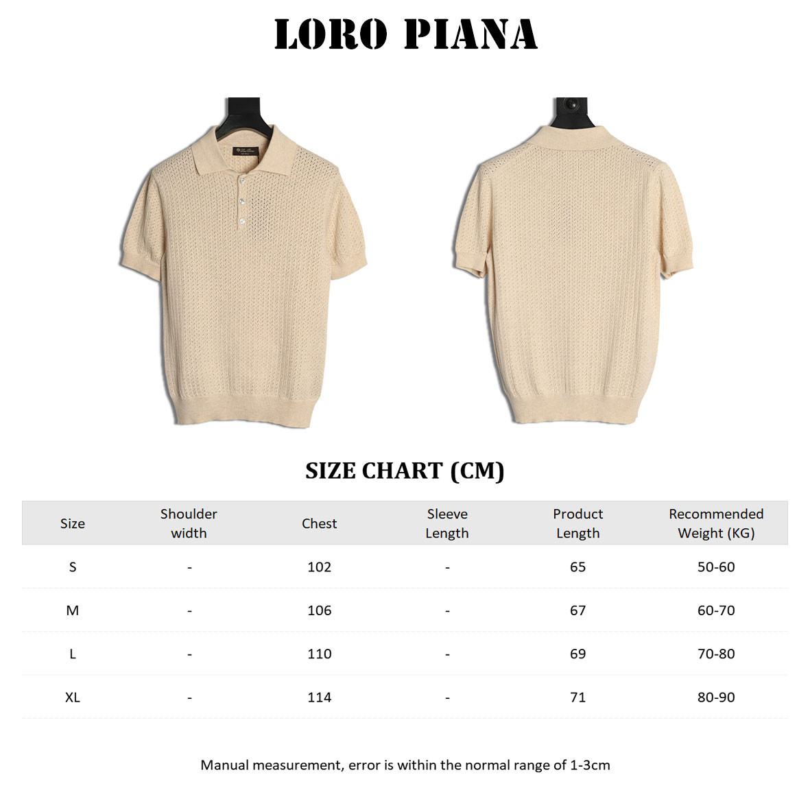 L0r0 P1ana short-sleeved polo shirt