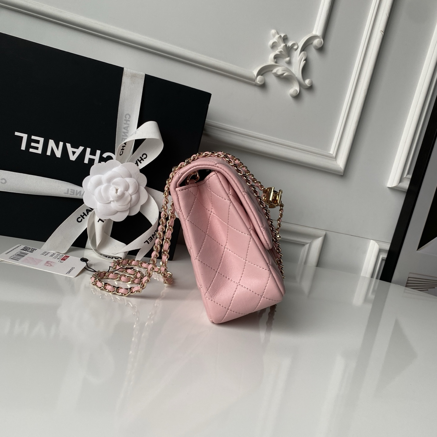 Ch**el classic flap handbag cf as5756 14.5x23.5x7cm