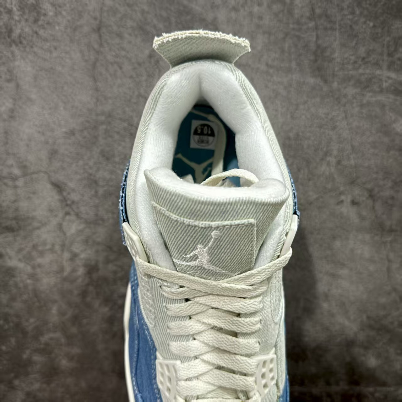 ua jordan 4 retro tex De*1m worn blue