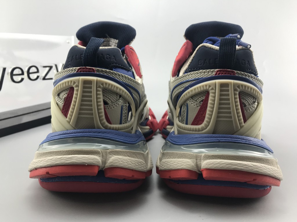 UA TRACK.2 TRAINERS "BEIGE BLUE RED"