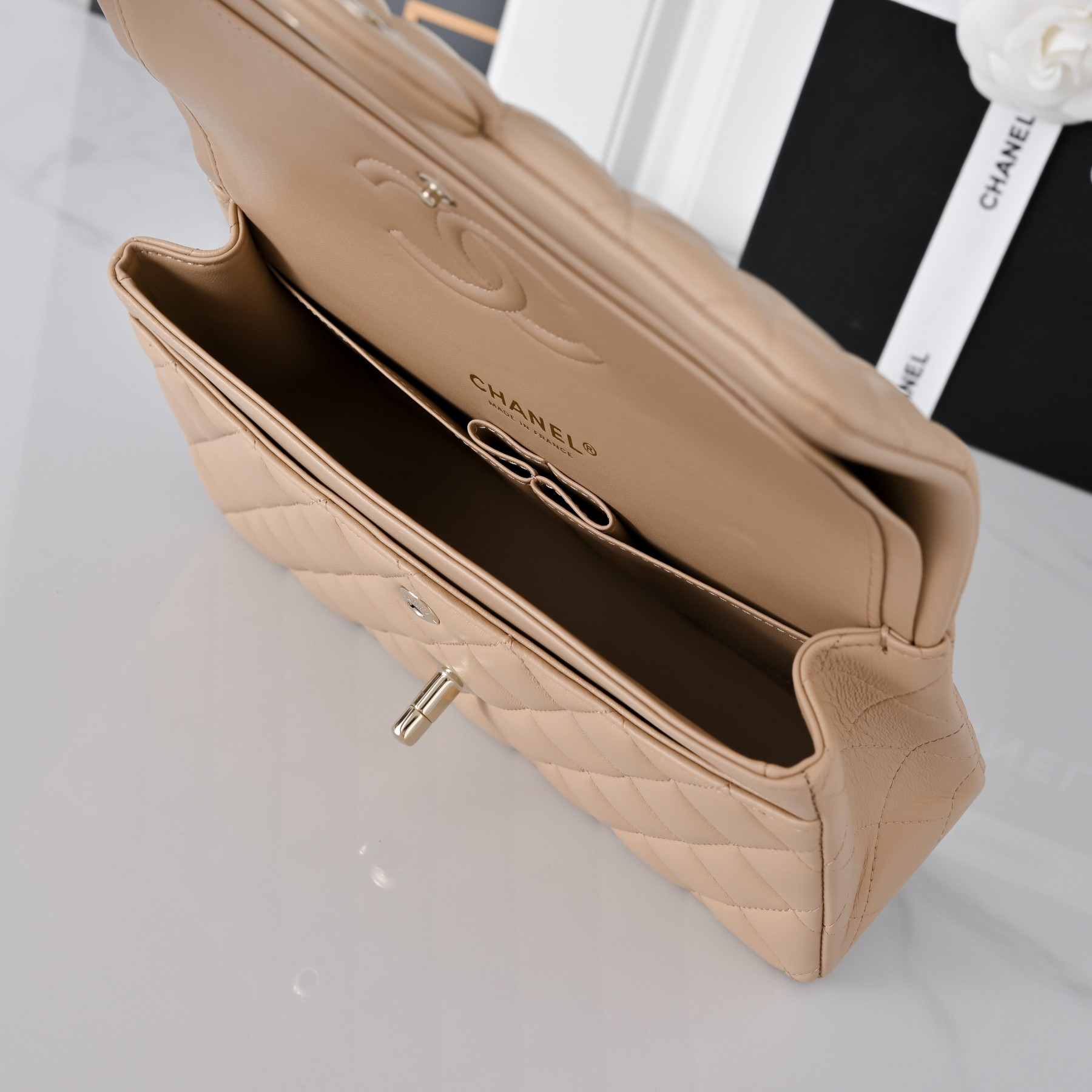 Ch**el classic flap handbag cf a01113 23x14.5x6cm