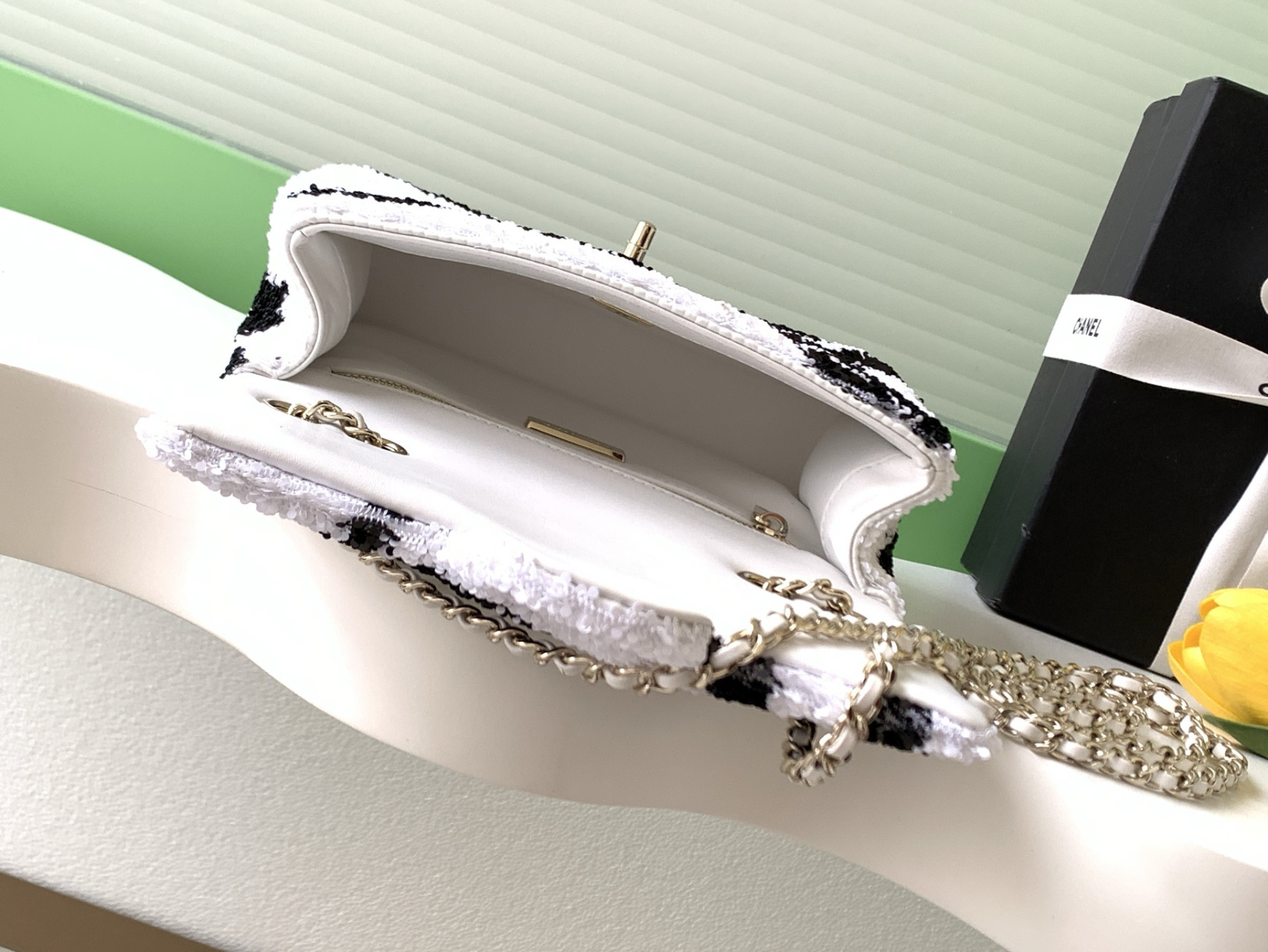 Ch**el flap bag as4561 14x21x8cm