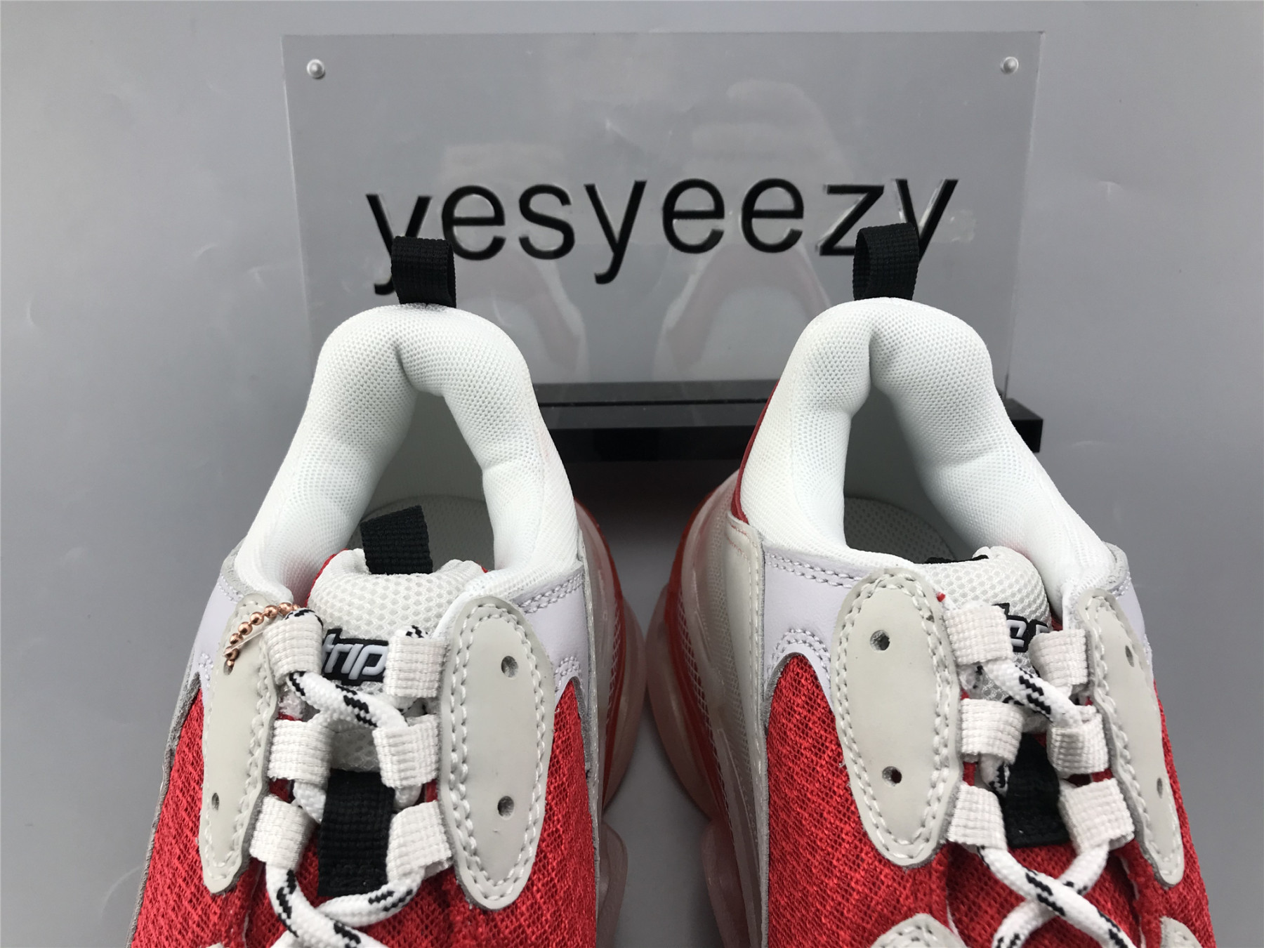 UA TRIPLE S SNEAKER WHITE RED AND GREY