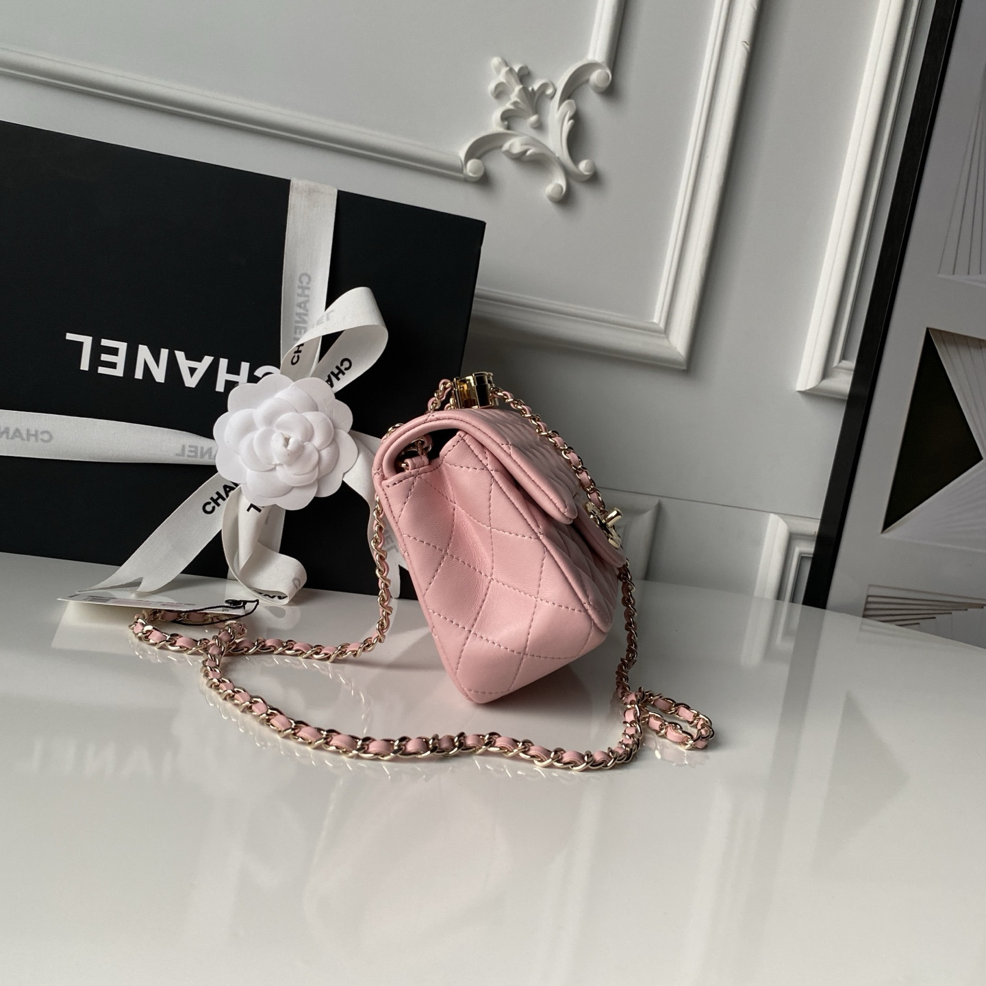 Ch**el classic flap handbag cf as5759 20x13x7cm