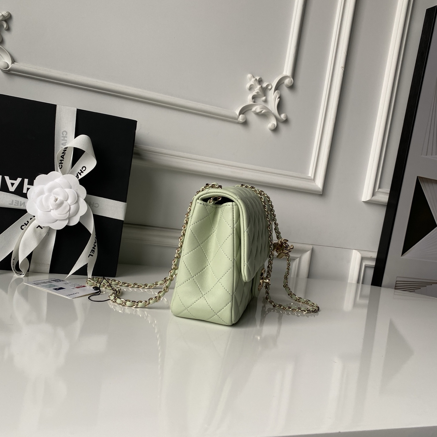Ch**el classic flap handbag cf as5756 14.5x23.5x7cm