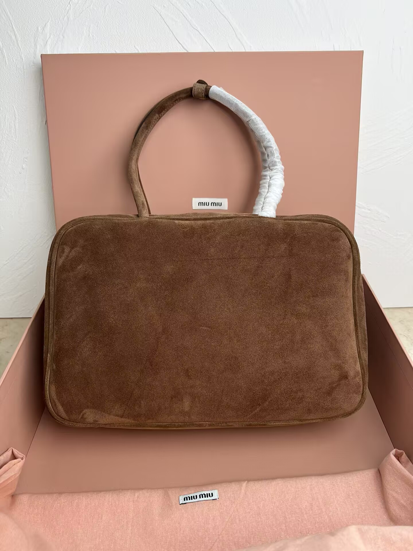 M1v M1v suede beau bag 23x34x10cm