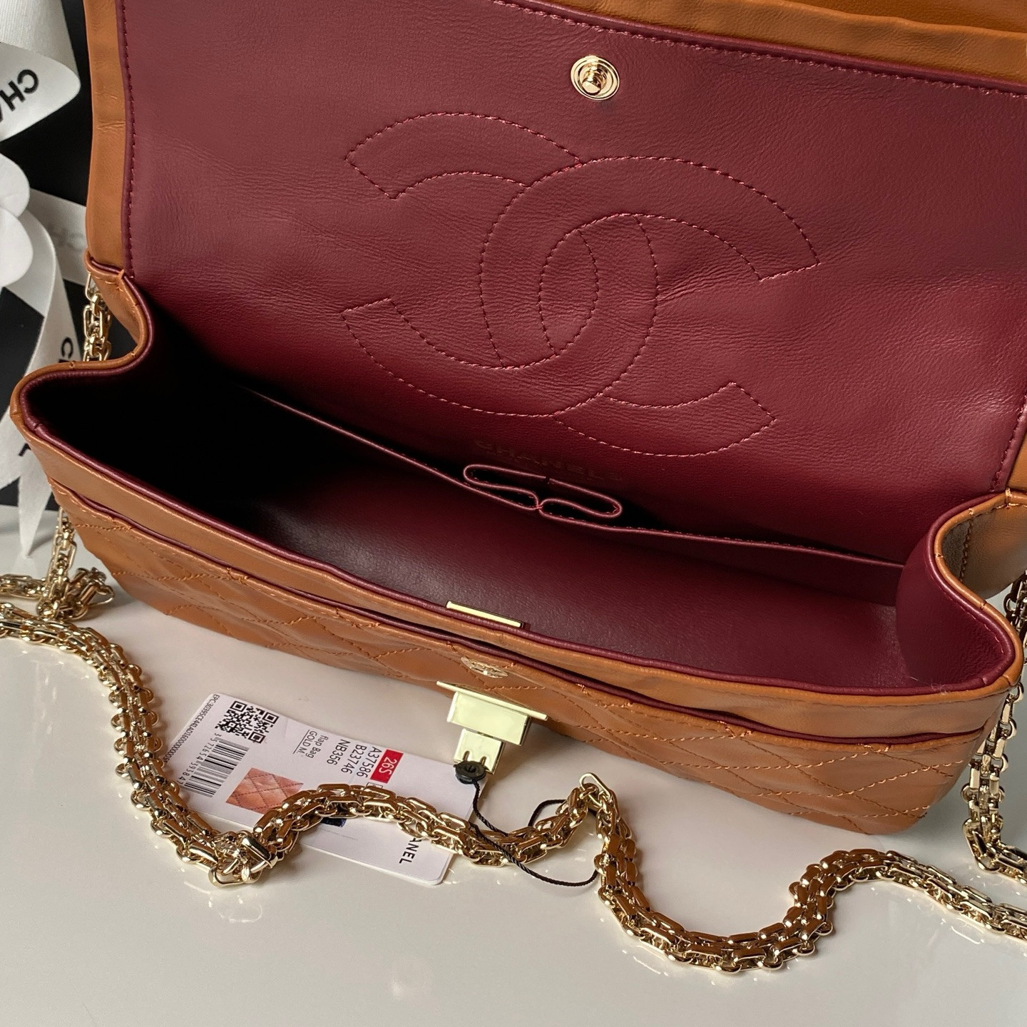 Ch**el 2.55 handbag a37586 16x24x7.5cm