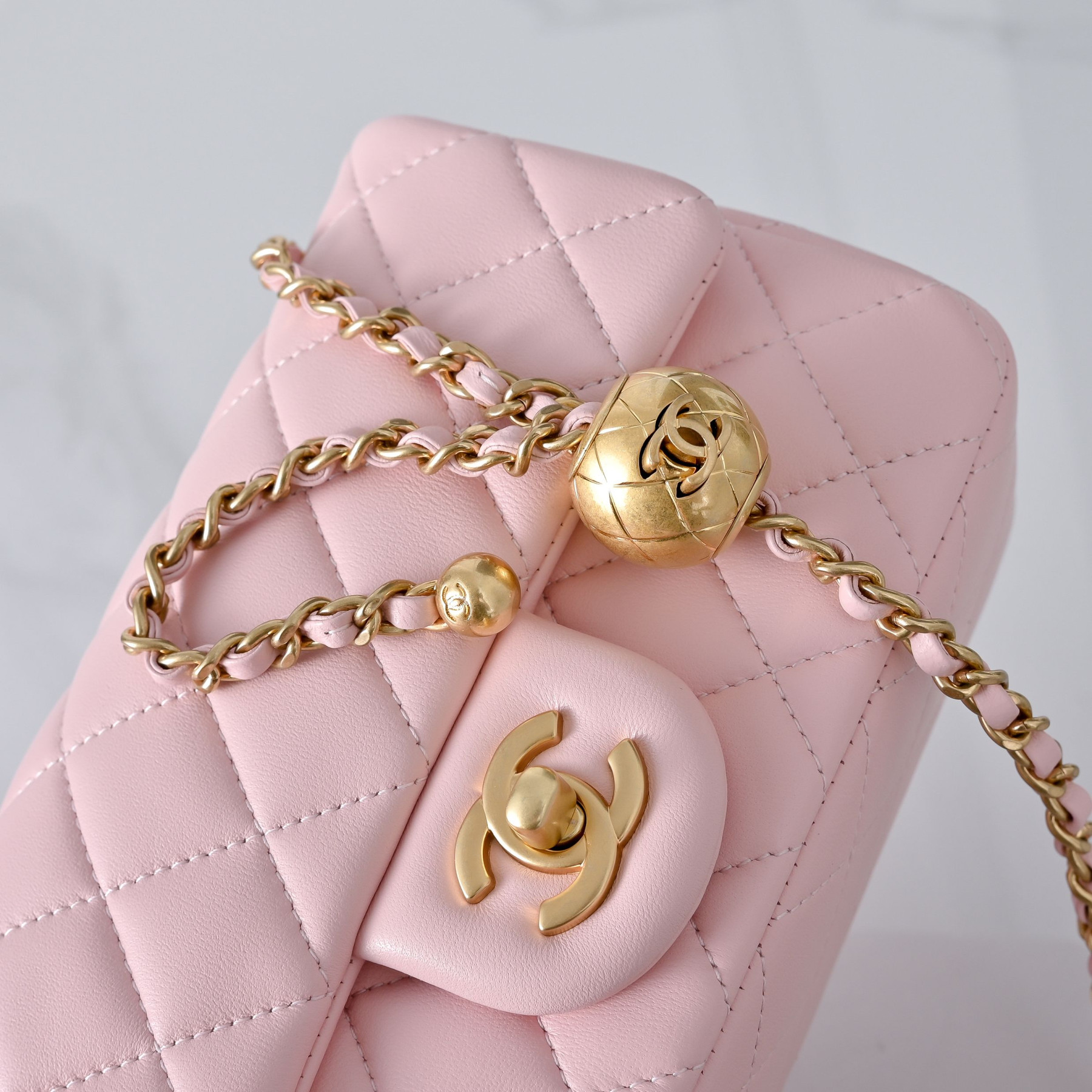 Ch**el flap bag as1787 20x13x7cm