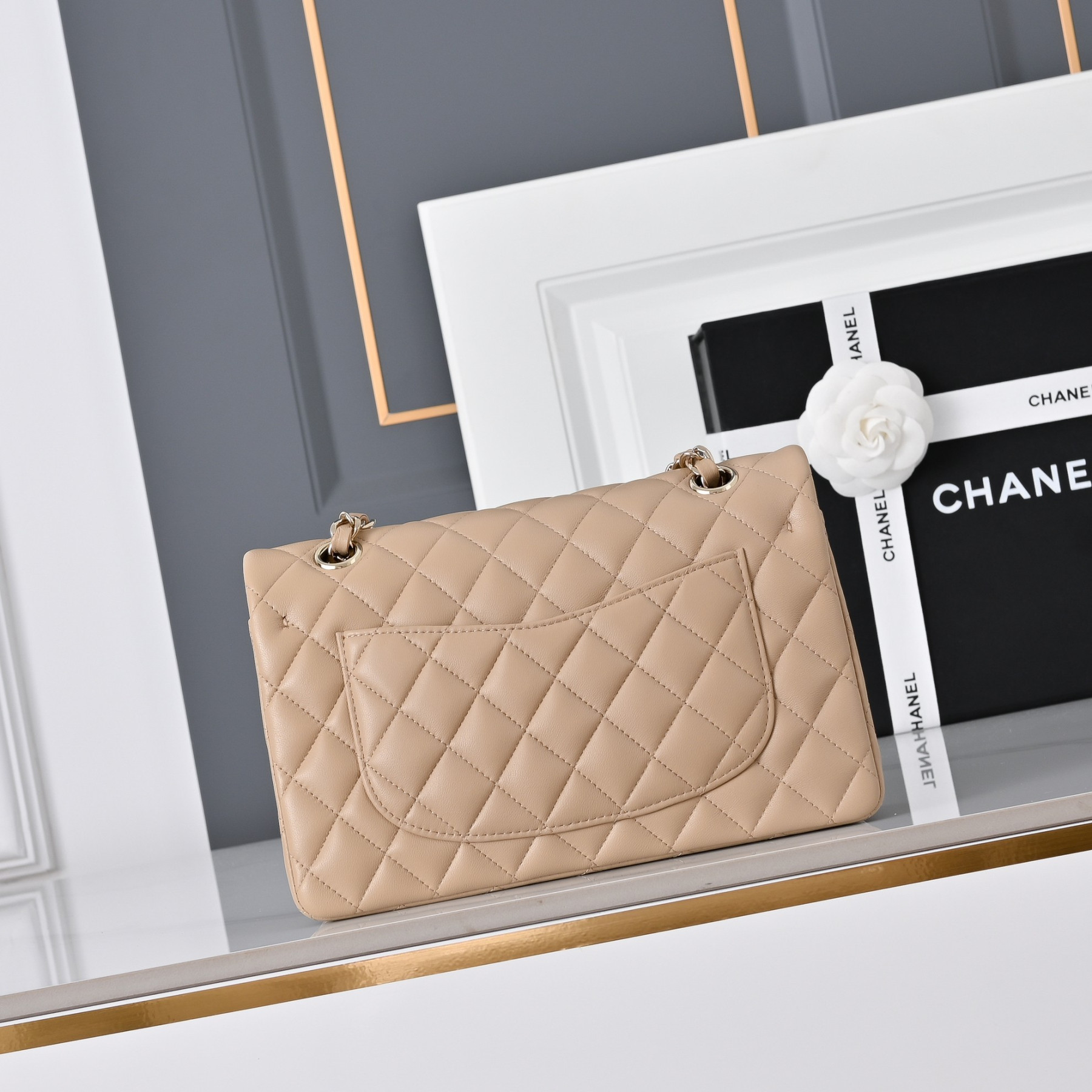 Ch**el classic flap handbag cf a01113 23x14.5x6cm