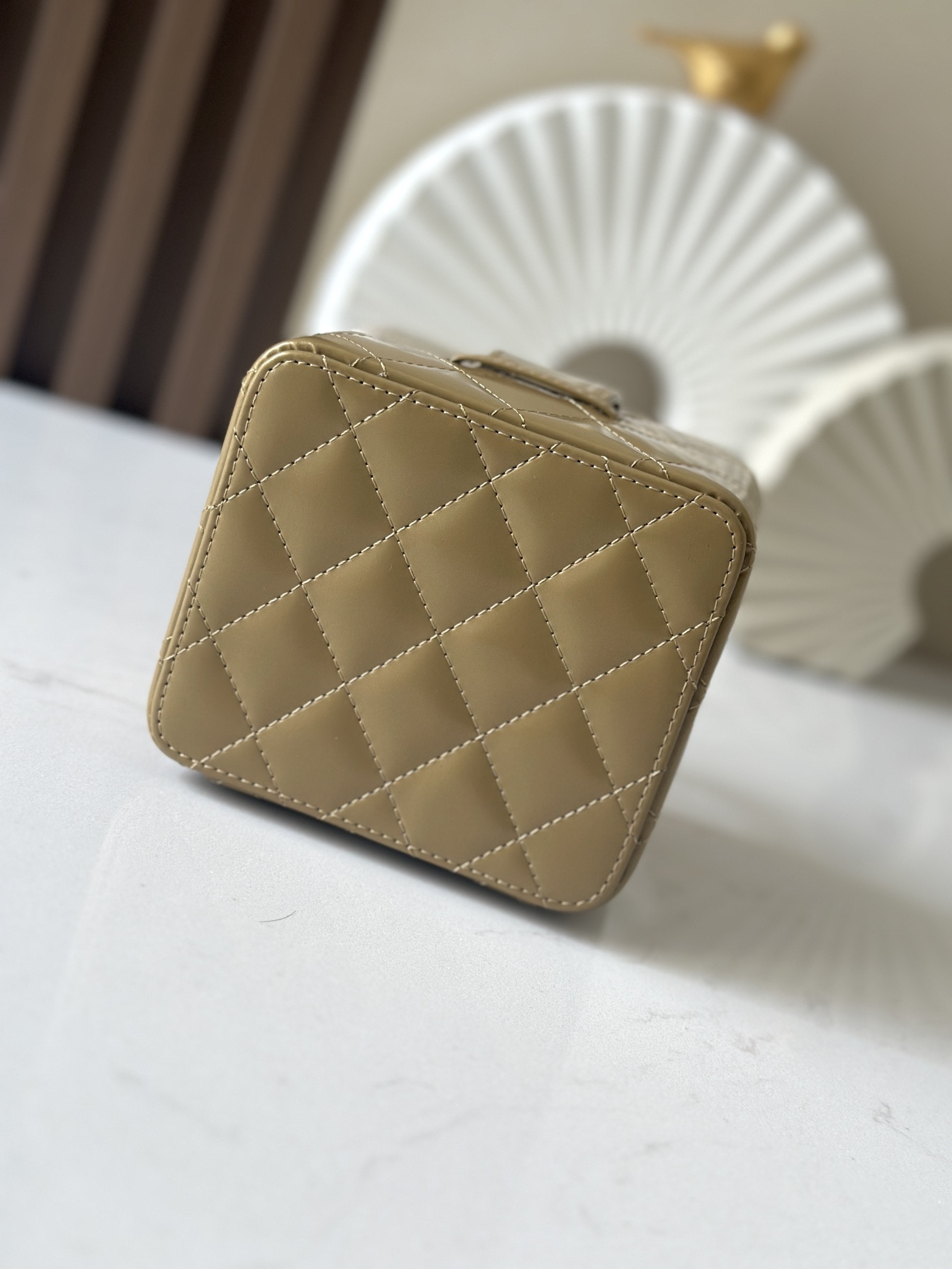 Ch**el vintage cosmetic bag 11x9.5x8.5cm