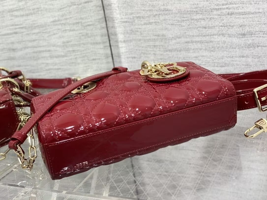 D10r SMALL LADY D-JOY BAG RED 22x6x12cm
