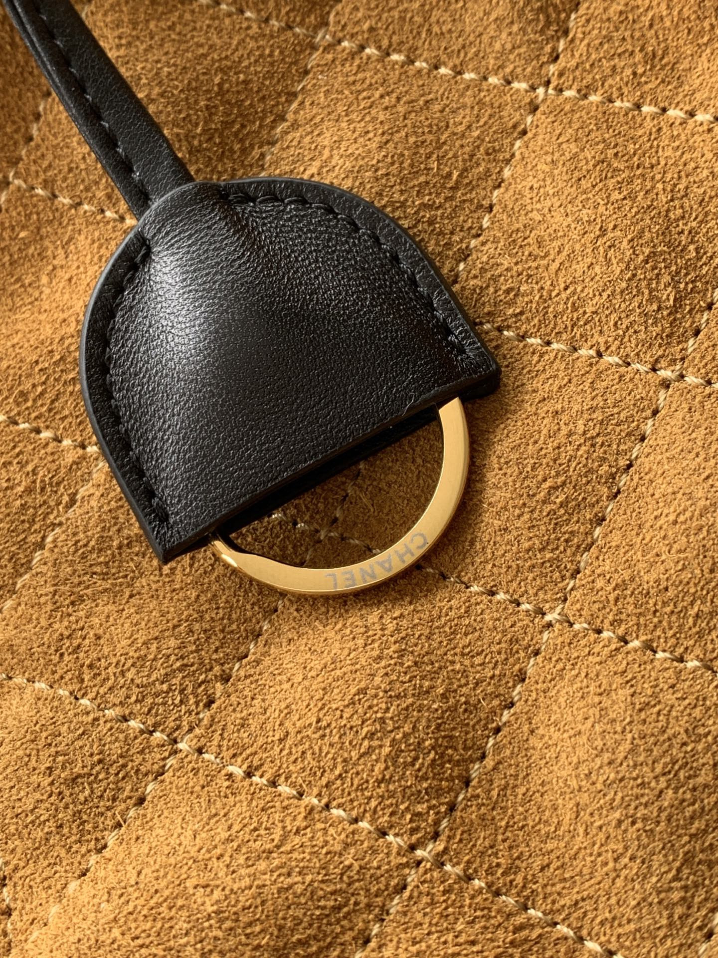 Ch**el clutch with leather strap ap5227 17x22x8cm