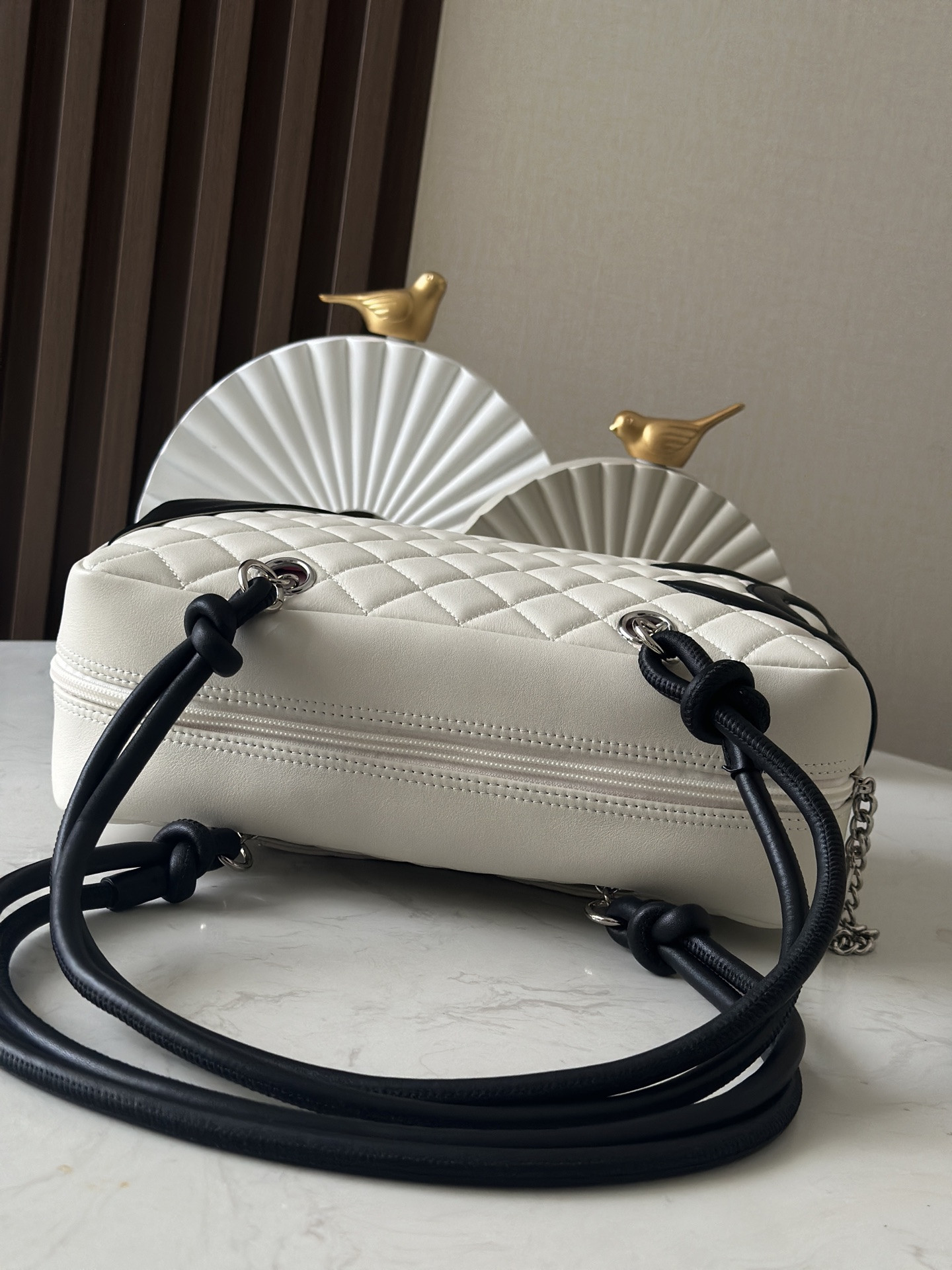 Ch**el ligne cambon bowling bag as3327 15x27x10cm