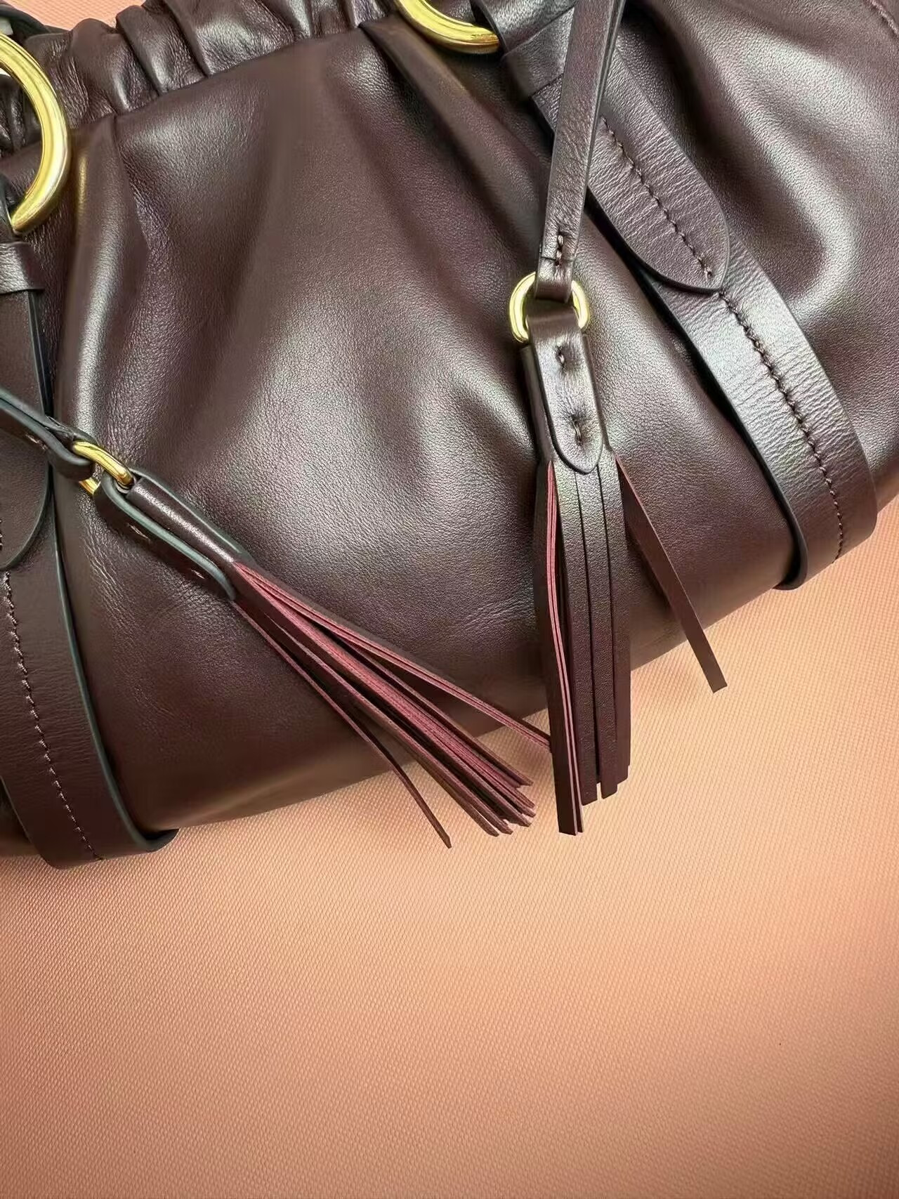 M1v M1v joie nappa leather bag 40x22x10.5cm