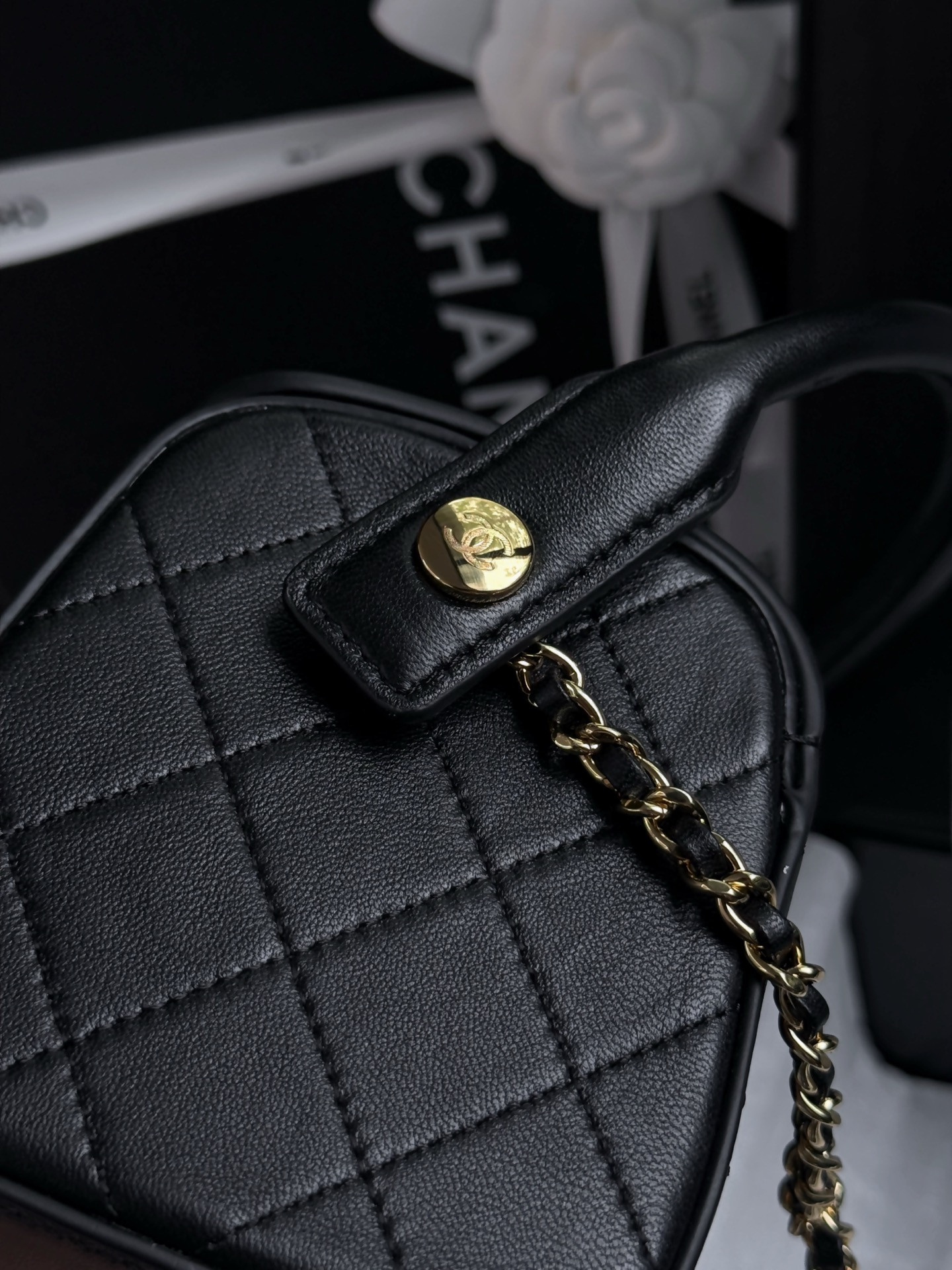 Ch**el clutch with chain ap5294 11x23x12.5cm