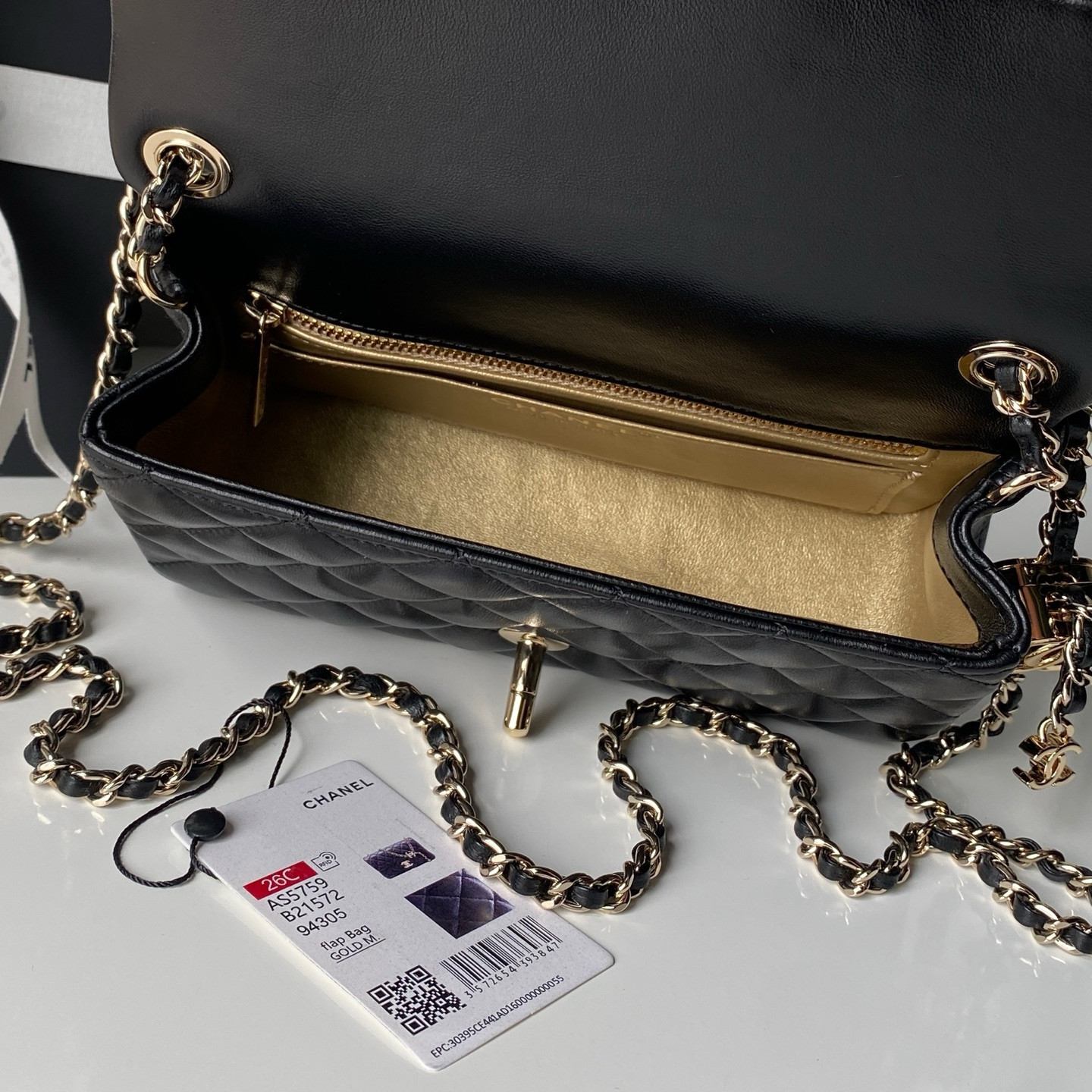 Ch**el classic flap handbag cf as5759 20x13x7cm