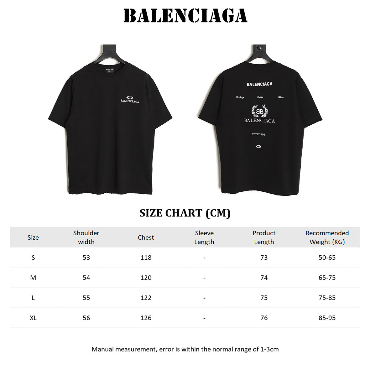 Ba1en*iaga 26ss short-sleeved t-shirt
