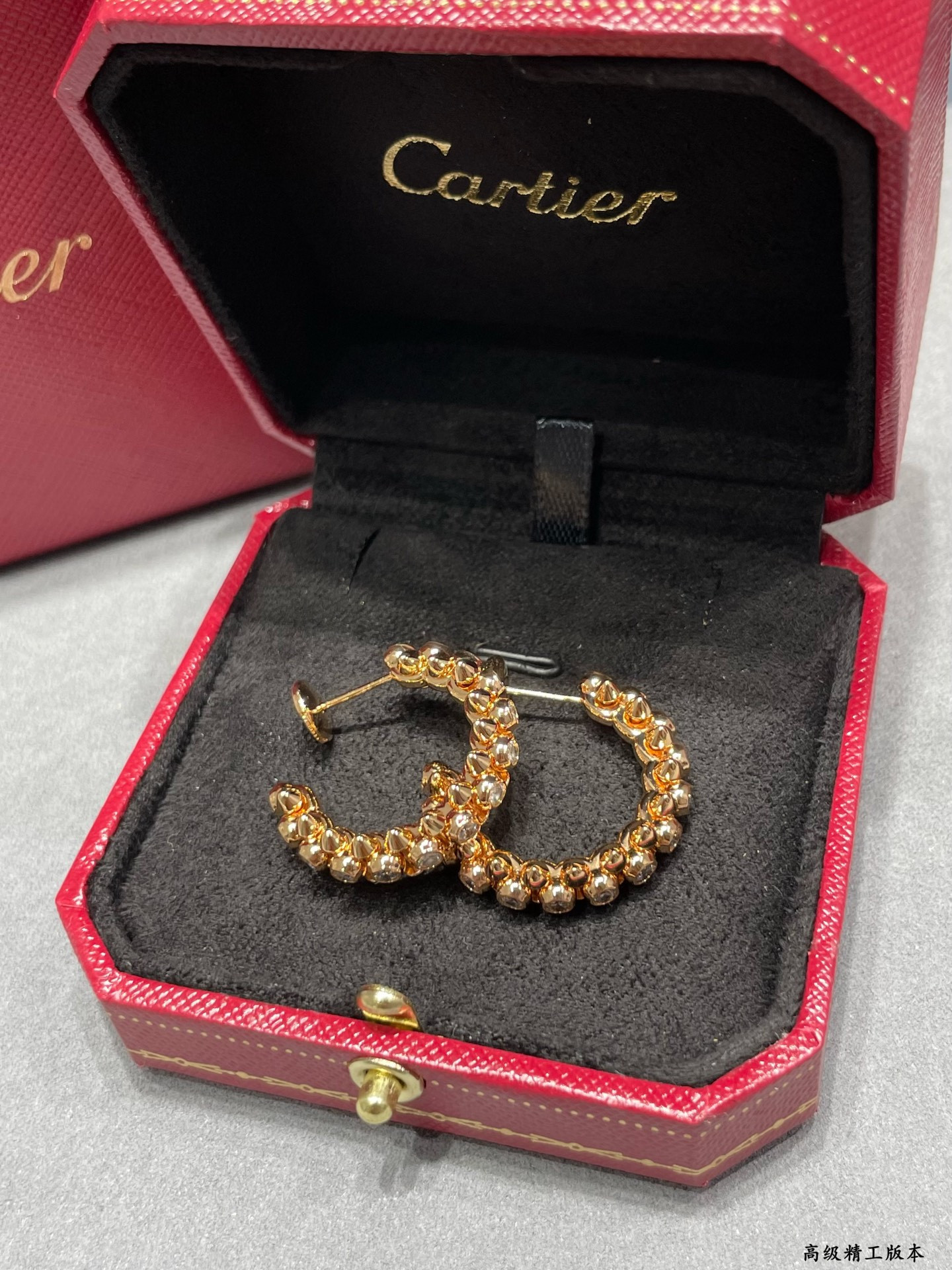 Ca*t1er D1am0nd bullet earrings