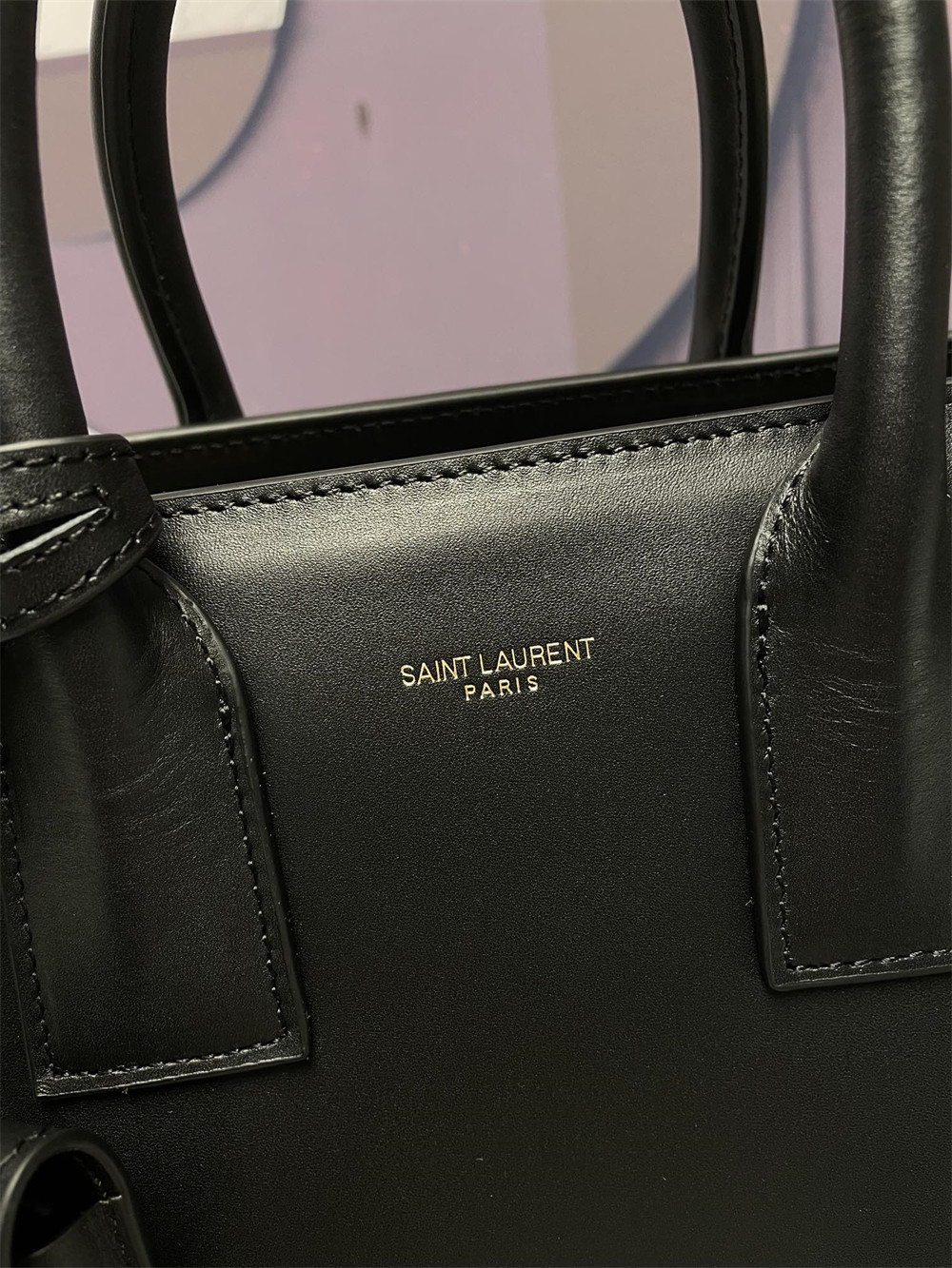 Y51 SAC DE JOUR BABY IN SHINY LEATHER BLACK