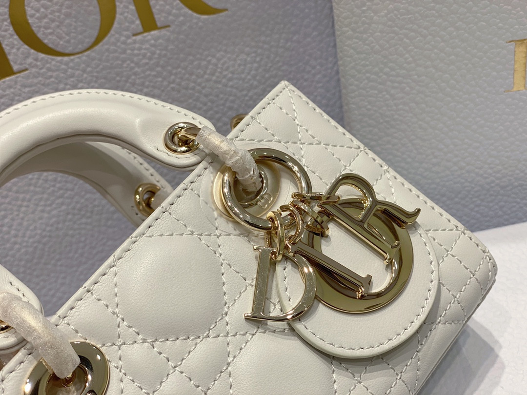 D10r MINI LADY D-JOY BAG White 16 x 9 x 5 CM