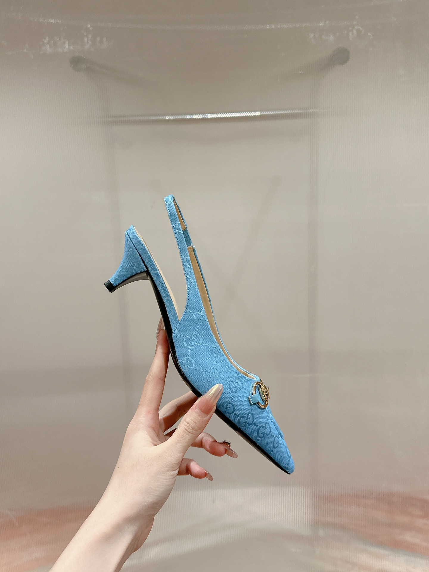 UA Gvc*1 HORSEBIT SLINGBACK PUMP LOW HEEL