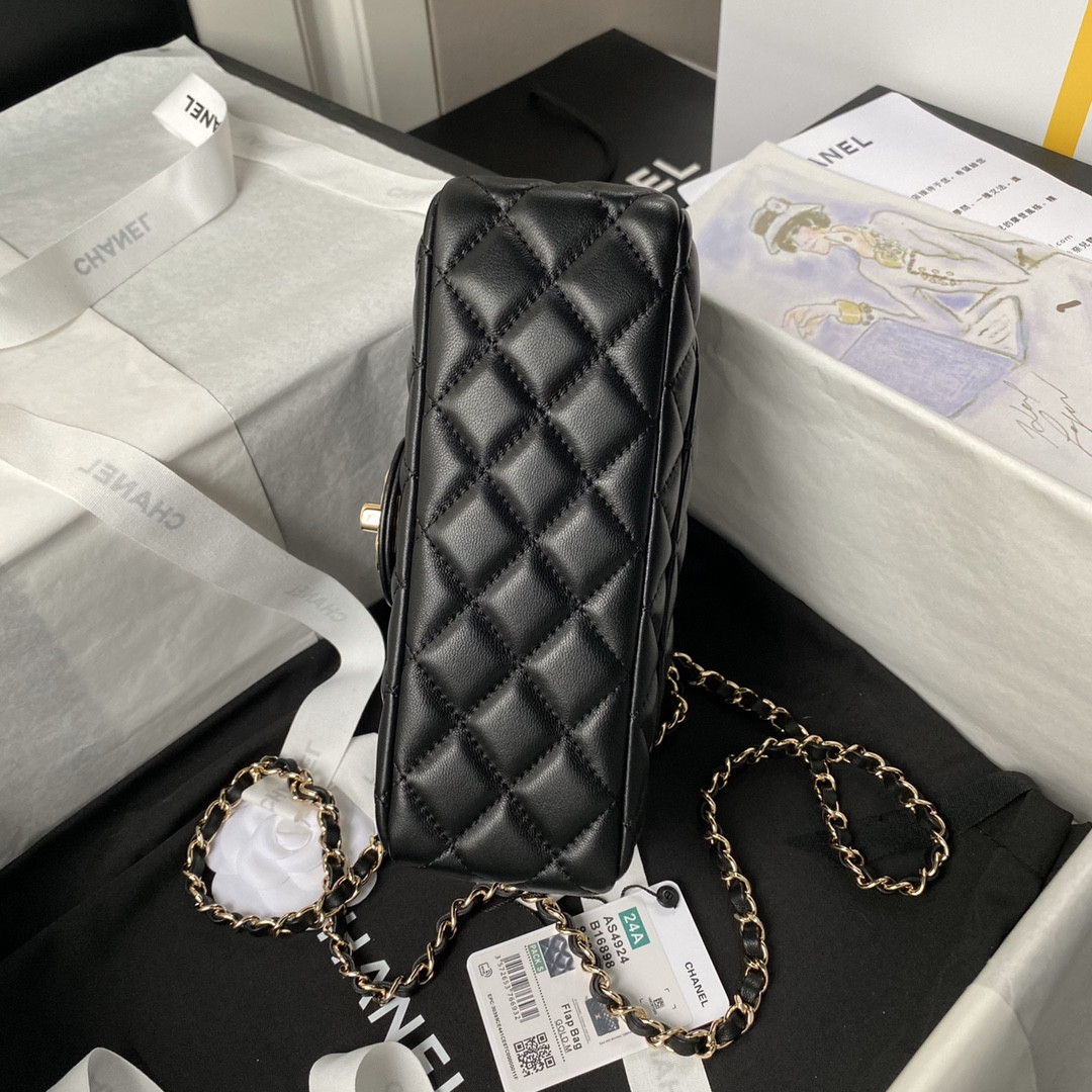 Ch**el 24A Mini Classic Handbag 12 × 20 × 6 cm