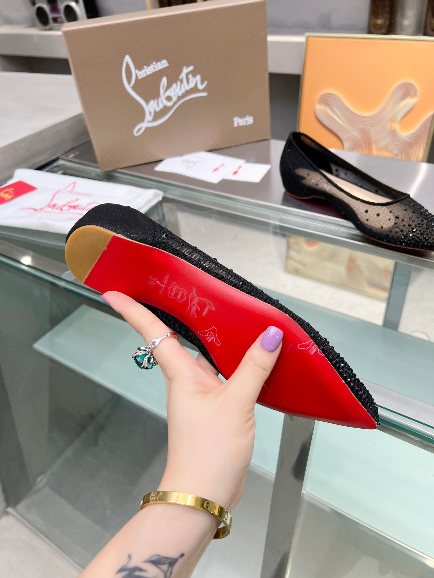 ua chr1st1an louboutin cl red-botT0m shoes