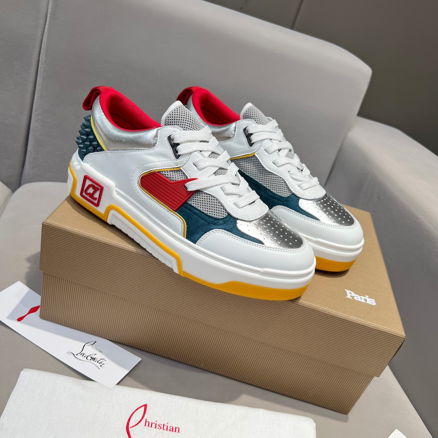 UA Chr1st1an Louboutin 2024 [New]ASTROLOUBI Unisex Thick-Soled Sneakers