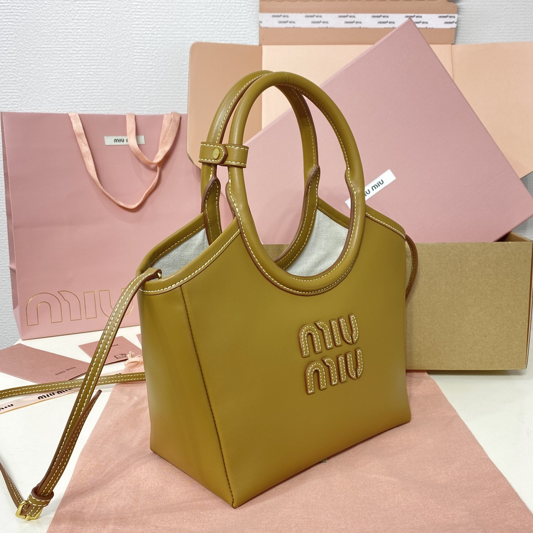 M1v M1v ivy leather bag 23.5x22x12cm