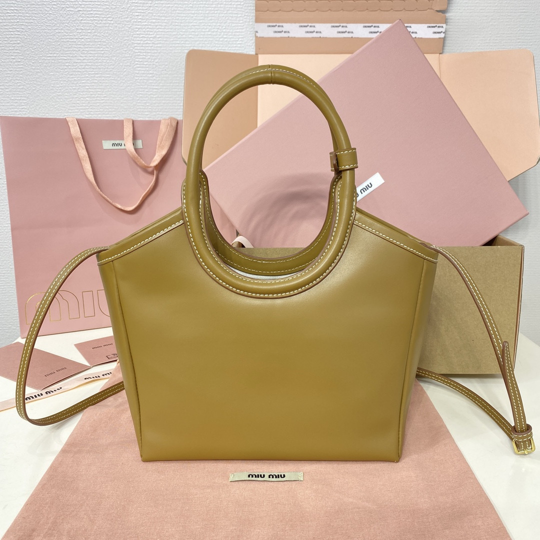 M1v M1v ivy leather bag 23.5x22x12cm