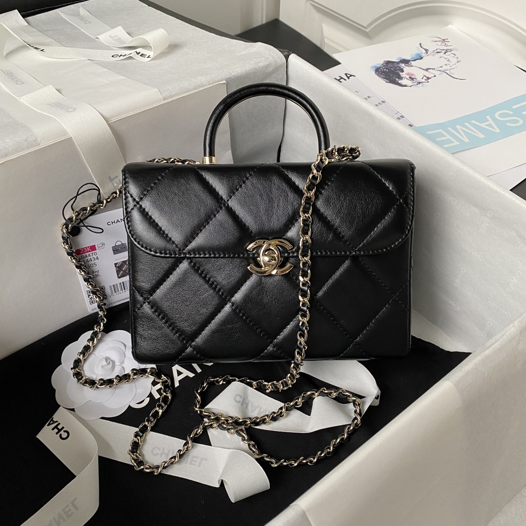 Ch**el 23K WALLET ON CHAIN Handbag 13.5×19×8cm