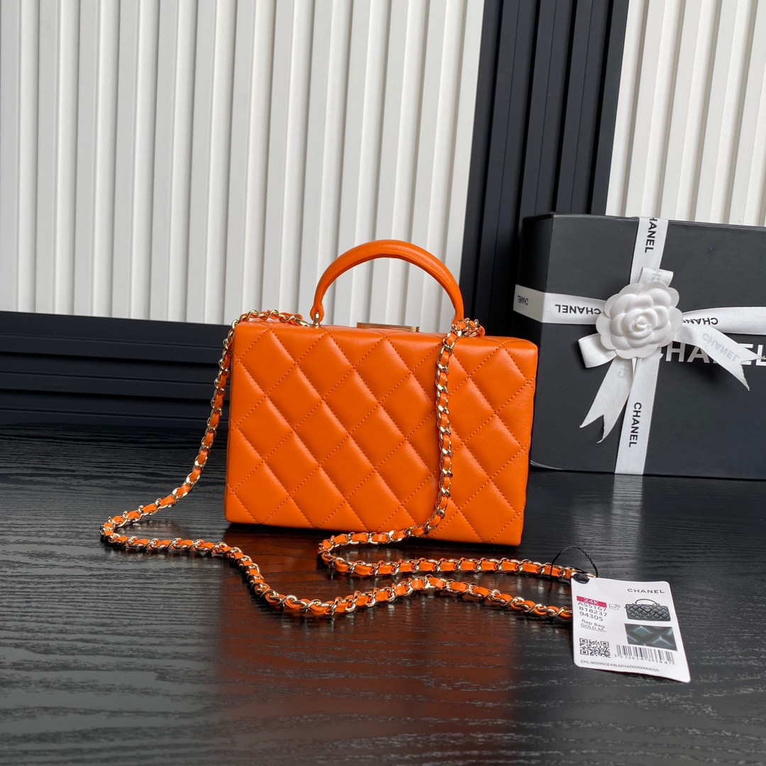 Ch**el Small Box Bag 12.5x18x6.5cm
